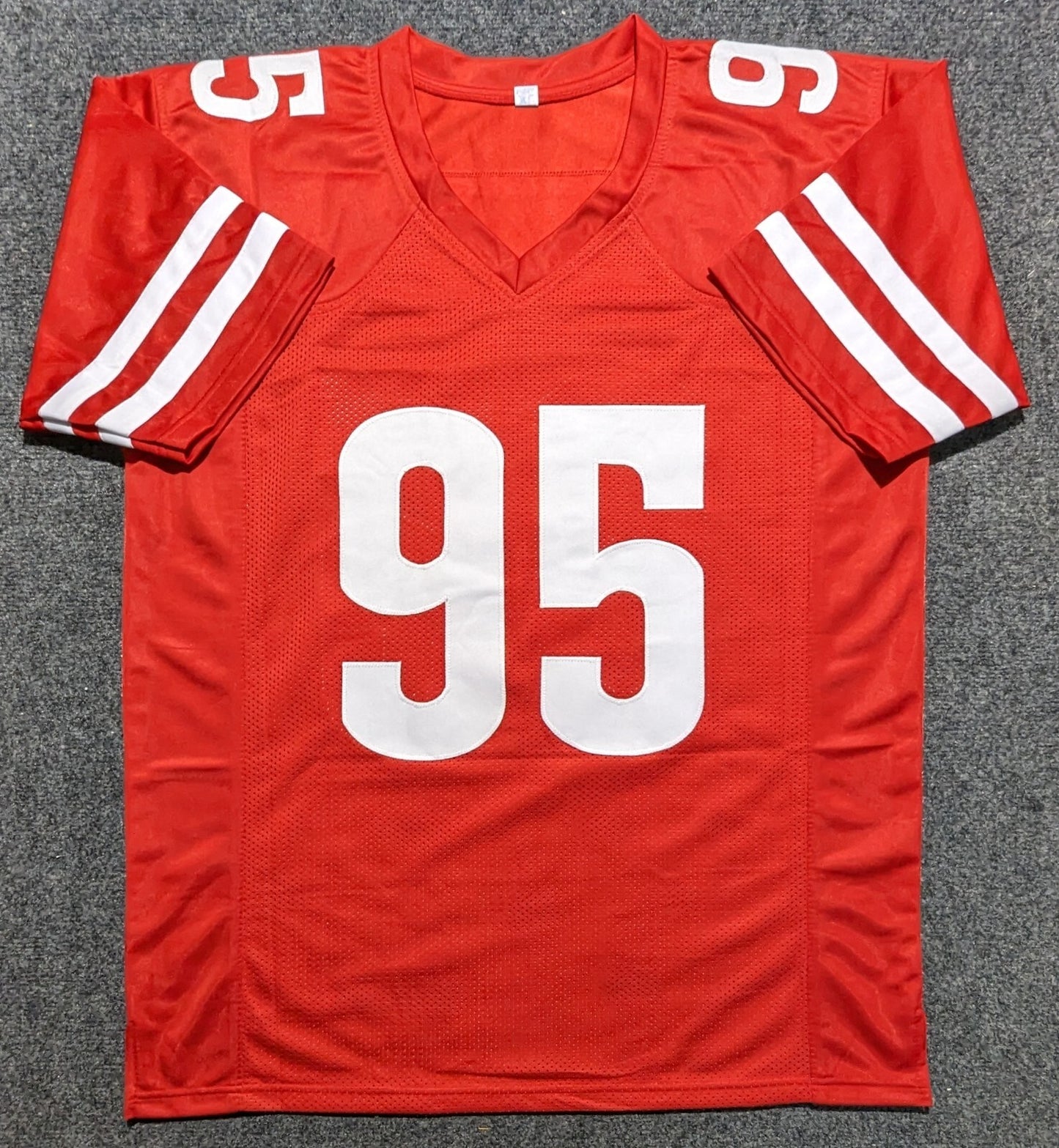Wisconsin Badgers Keeanu Benton Autographed Signed Jersey Jsa Coa