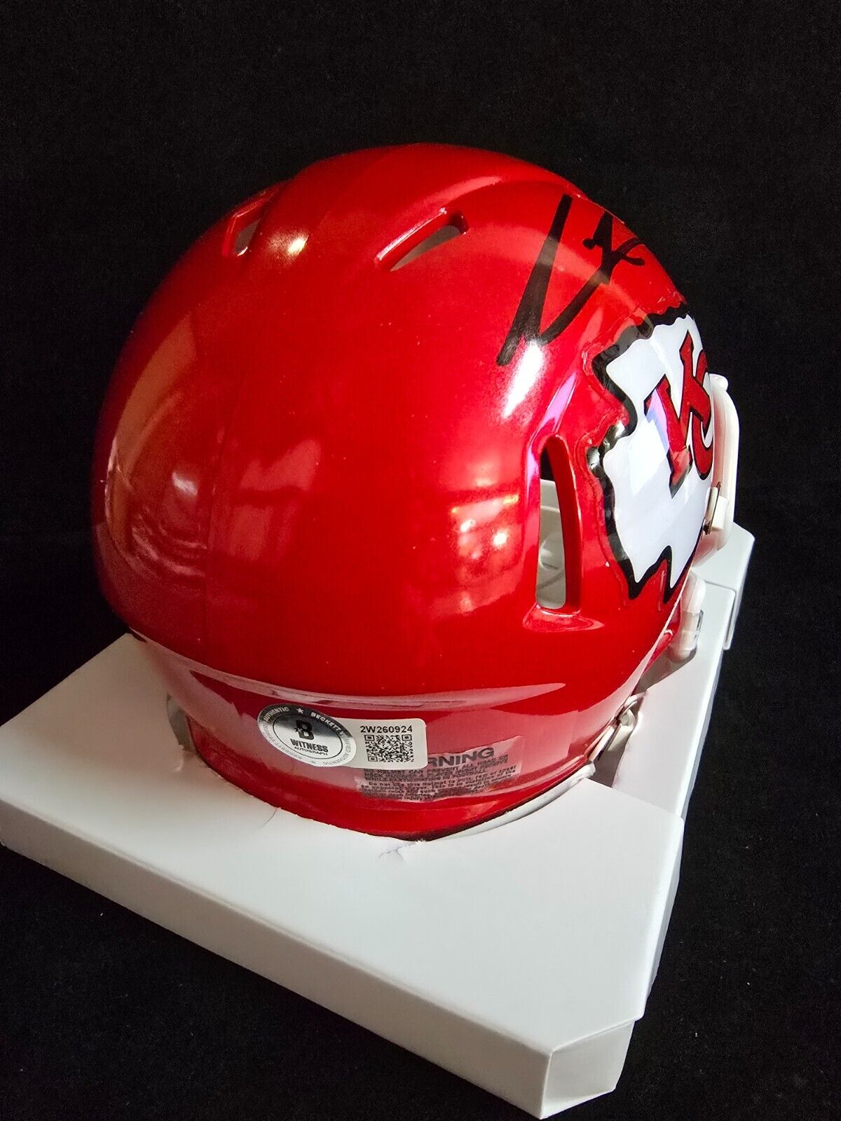 Kansas City Chiefs Felix Anudike-Uzomah Signed Speed Mini Helmet Beckett