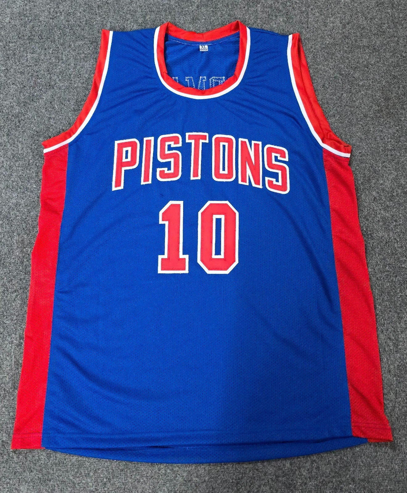 Detroit Pistons Dennis Rodman Autographed Signed Jersey Jsa Holo