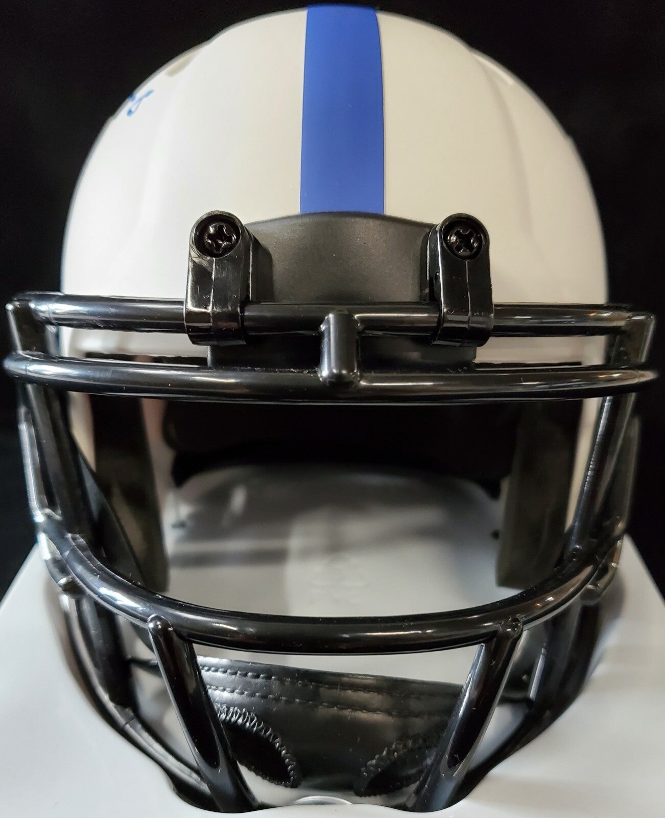 Daniel Jones Autographed Signed New York Giants Lunar Mini Helmet Beckett Holo