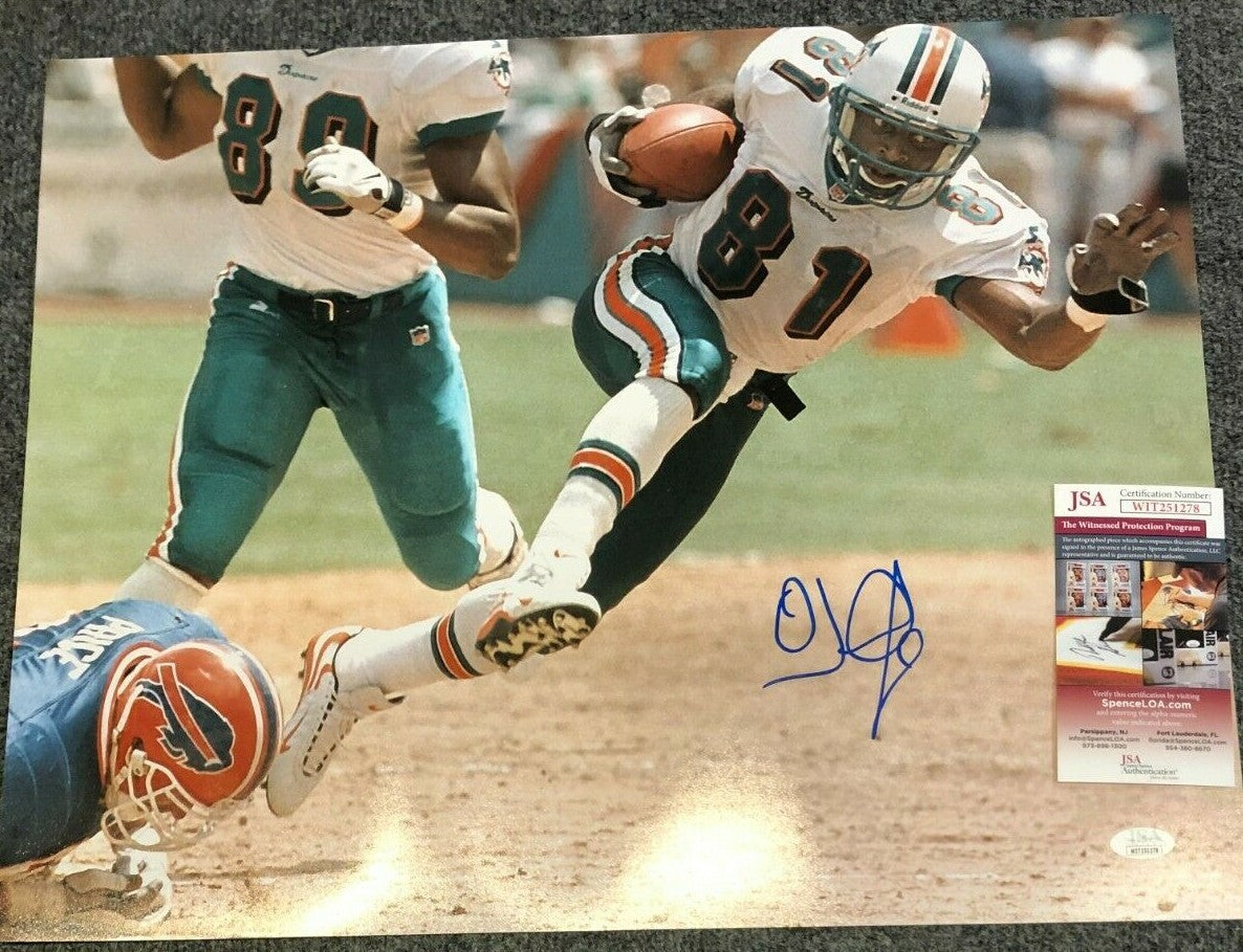 Miami Dolphins Oj Mcduffie Autographed Signed 16X20 Photo Jsa Coa