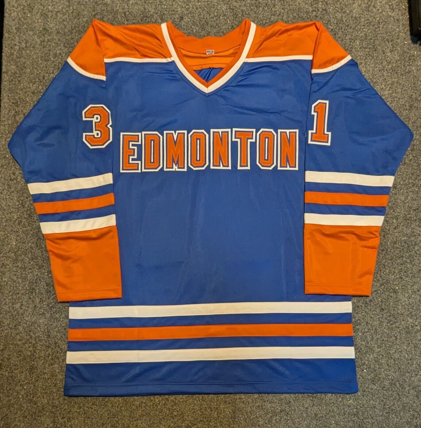 Edmonton Oilers Grant Fuhr Autographed Signed Jersey Jsa Coa