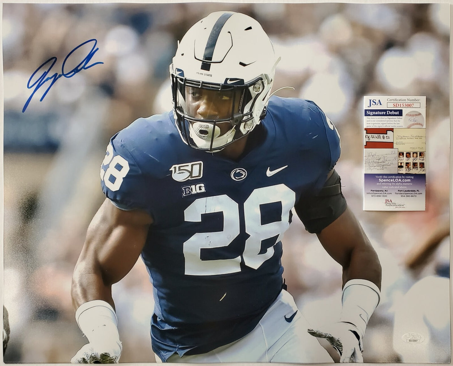 Penn State Autographed Signed Odafe Jayson Oweh 16X20 Photo Jsa Coa