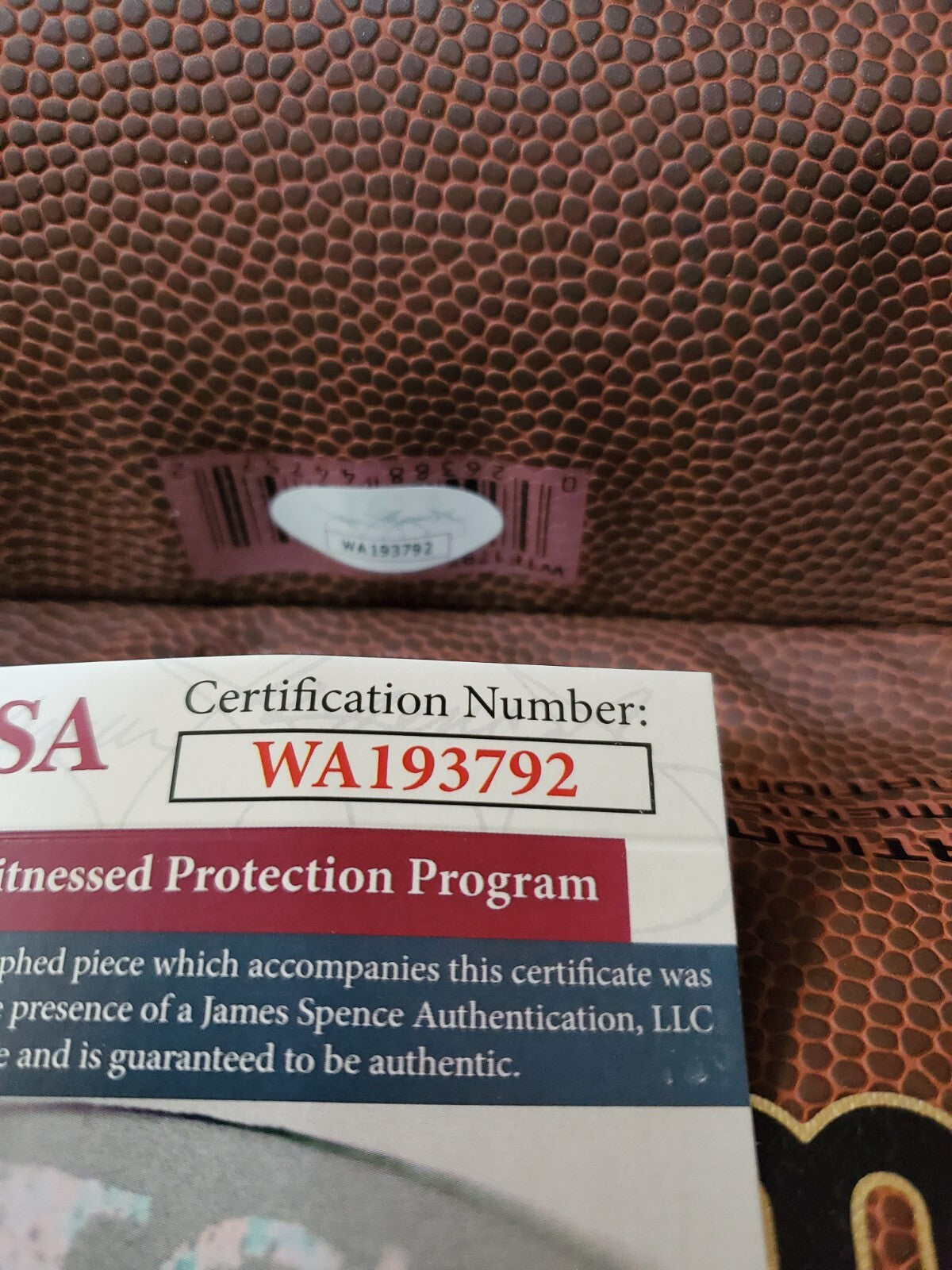 Dallas Cowboys Jim Jeffcoat Autographed Signed Football Jsa Coa