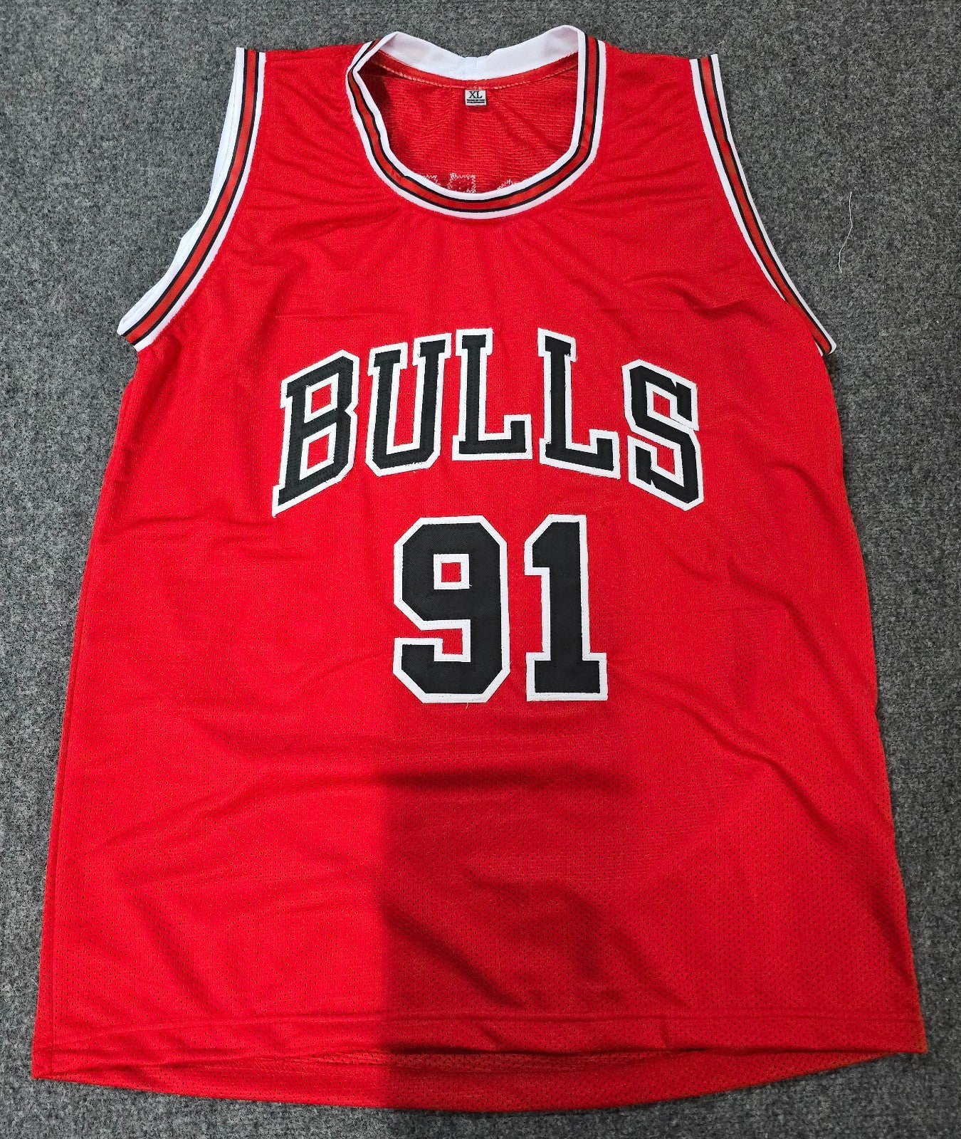 Chicago Bulls Dennis Rodman Autographed Signed Jersey Jsa Holo