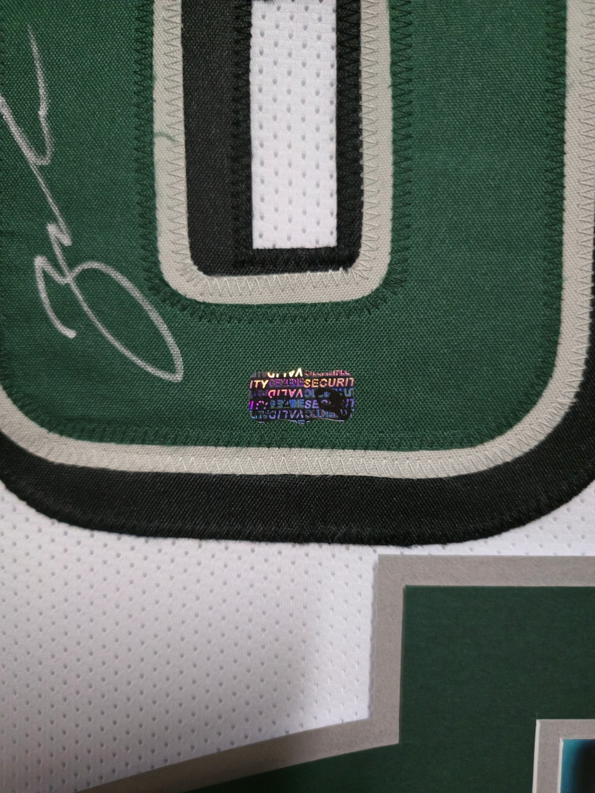 Framed Philadelphia Eagles Zach Ertz Autographed Jersey Ertz Holo