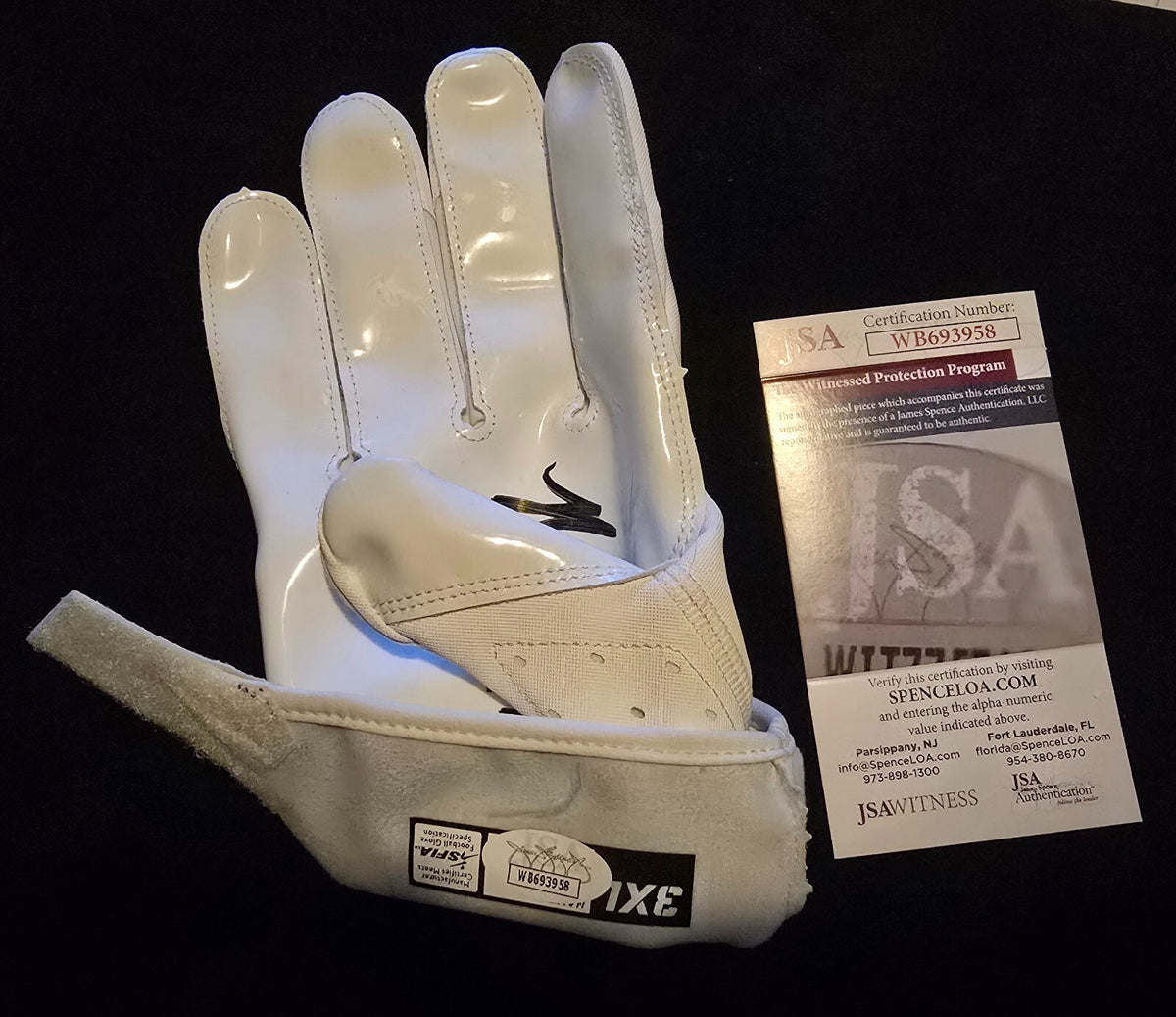 Philadelphia Eagles Nolan Smith Jr Autographed Signed Glove Jsa Coa