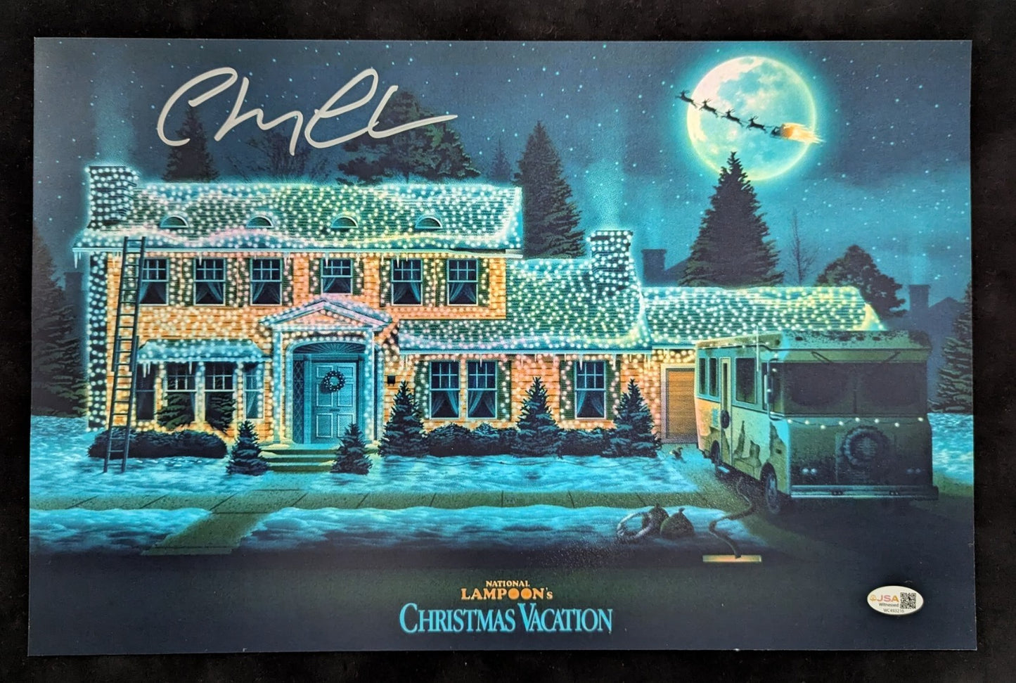 Chevy Chase Autographed Christmas Vacation 11X17 Photo Jsa Authenticated