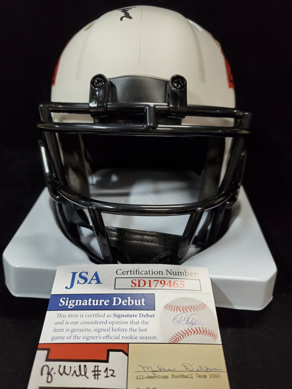 Arizona Cardinals Rondale Moore Autographed Lunar Mini Helmet Jsa Coa