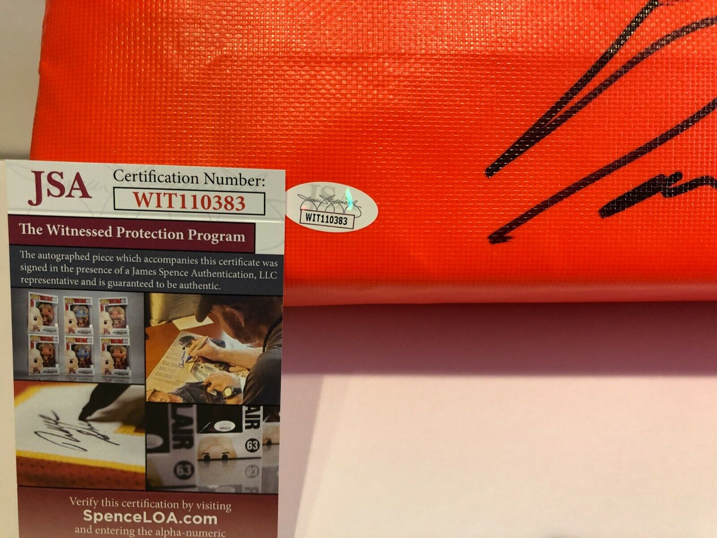 MVP Authentics New York Giants Darius Slayton Autographed Signed End Zone Pylon Jsa Coa 107.10 sports jersey framing , jersey framing