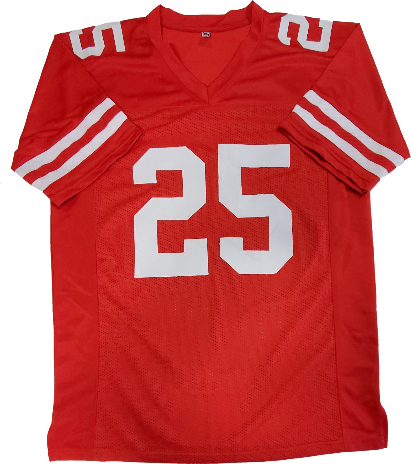 MVP Authentics San Francisco 49Ers Elijah Mitchell Autographed Signed Jersey Beckett Holo 107.10 sports jersey framing , jersey framing