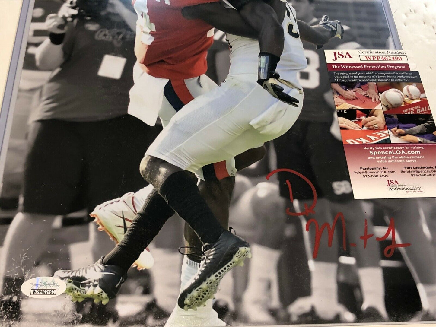 Ole Miss Rebels Dk Metcalf Autographed Signed 11X14 Photo Jsa Coa