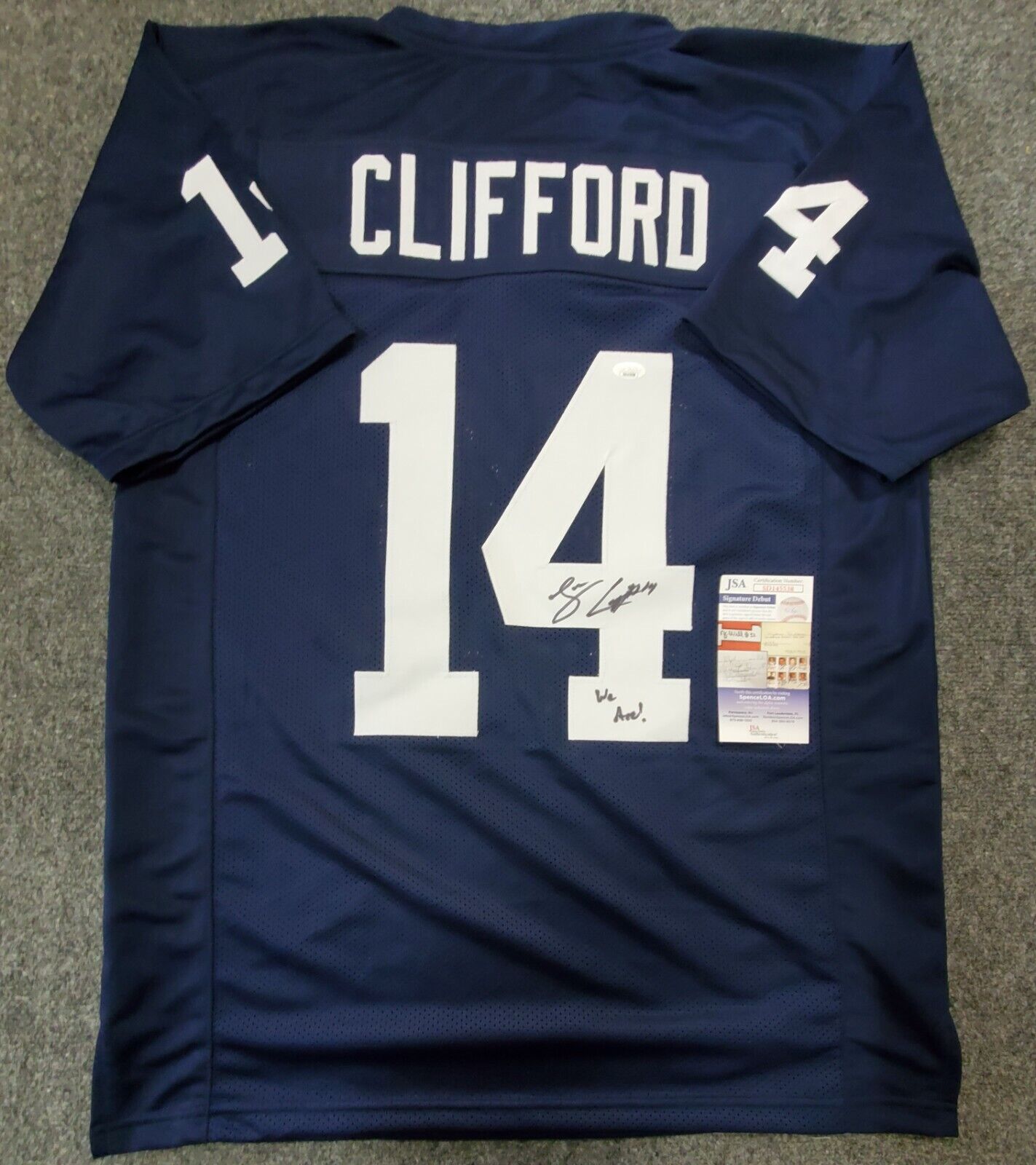 Framed Penn State Nittany Lions Sean Clifford Autographed Signed Jerse –  MVP Authentics
