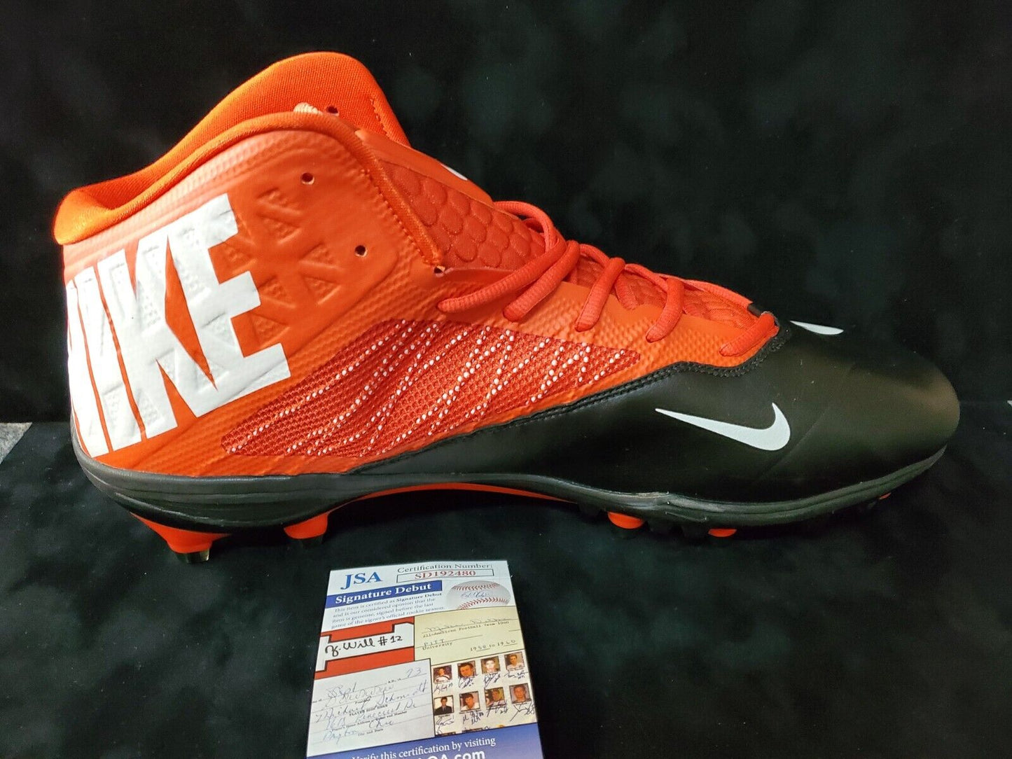 MVP Authentics Greg Newsome Ii Autographed Signed Cleat Jsa Coa 117 sports jersey framing , jersey framing