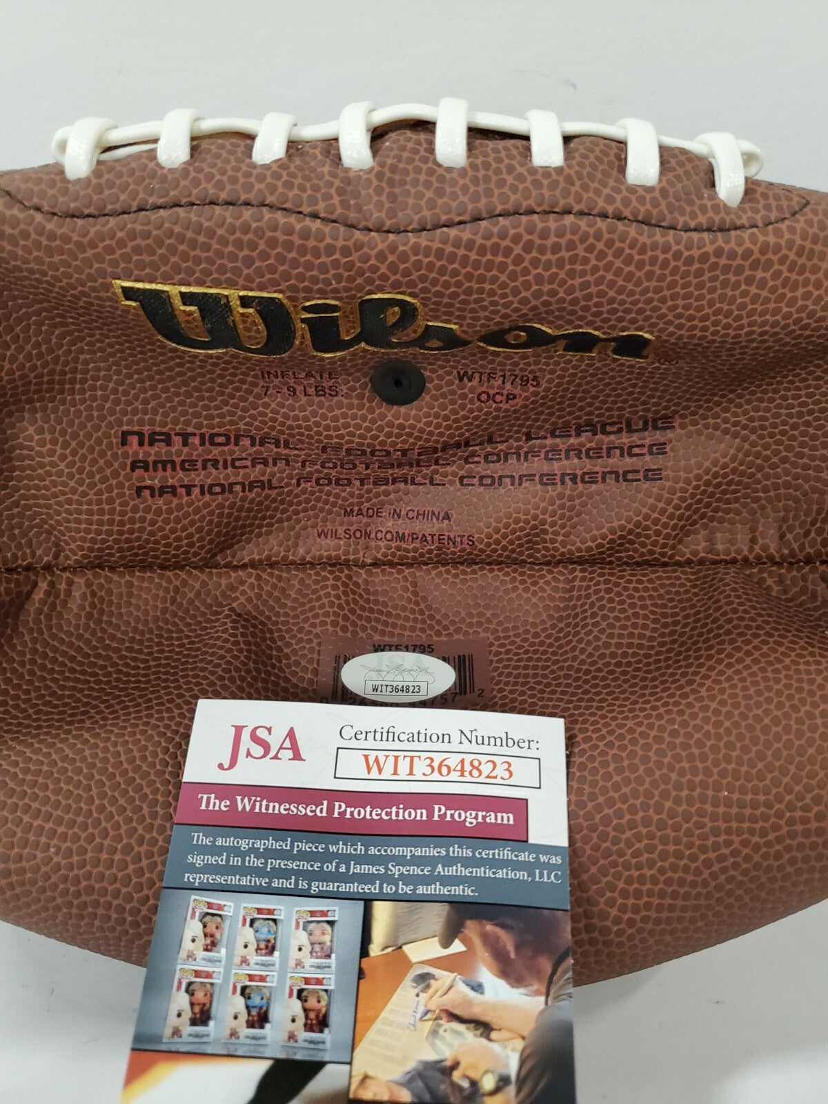 Tampa Bay Buccaneers Dexter Jackson Autographed Inscribed Nfl Football Jsa Coa