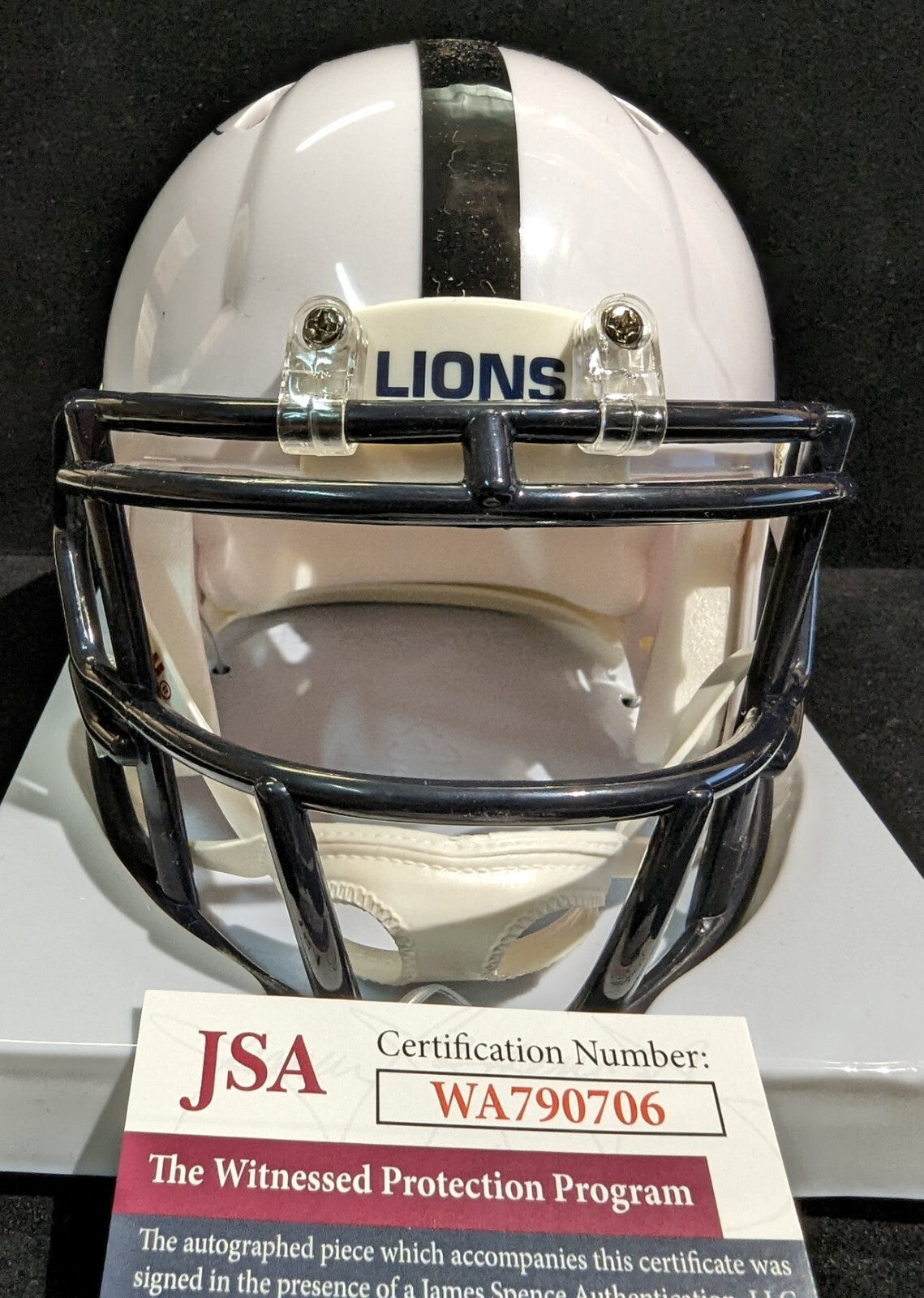 Penn State Nittany Lions Jack Ham Autographed Inscribed Mini Helmet Jsa Coa