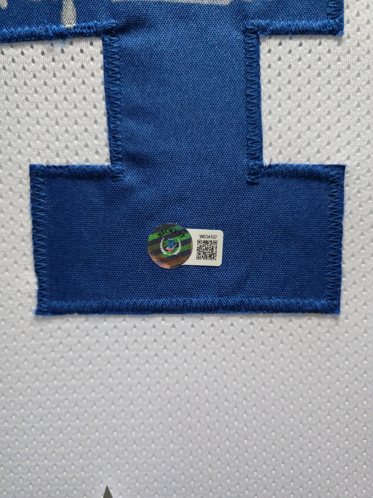 Framed Dallas Cowboys Dak Prescott Autographed Signed Jersey Beckett Holo