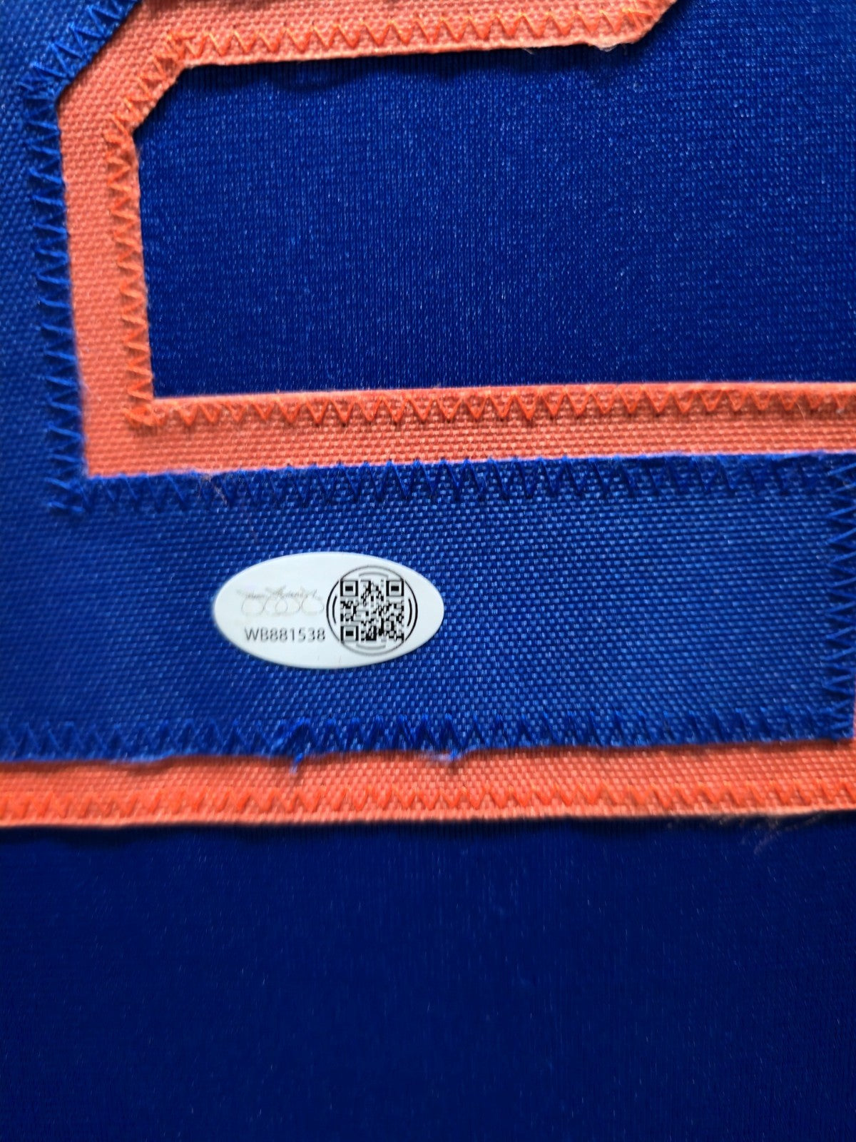 Framed New York Mets Luisangel Acuna Autographed Signed Jersey Jsa Coa