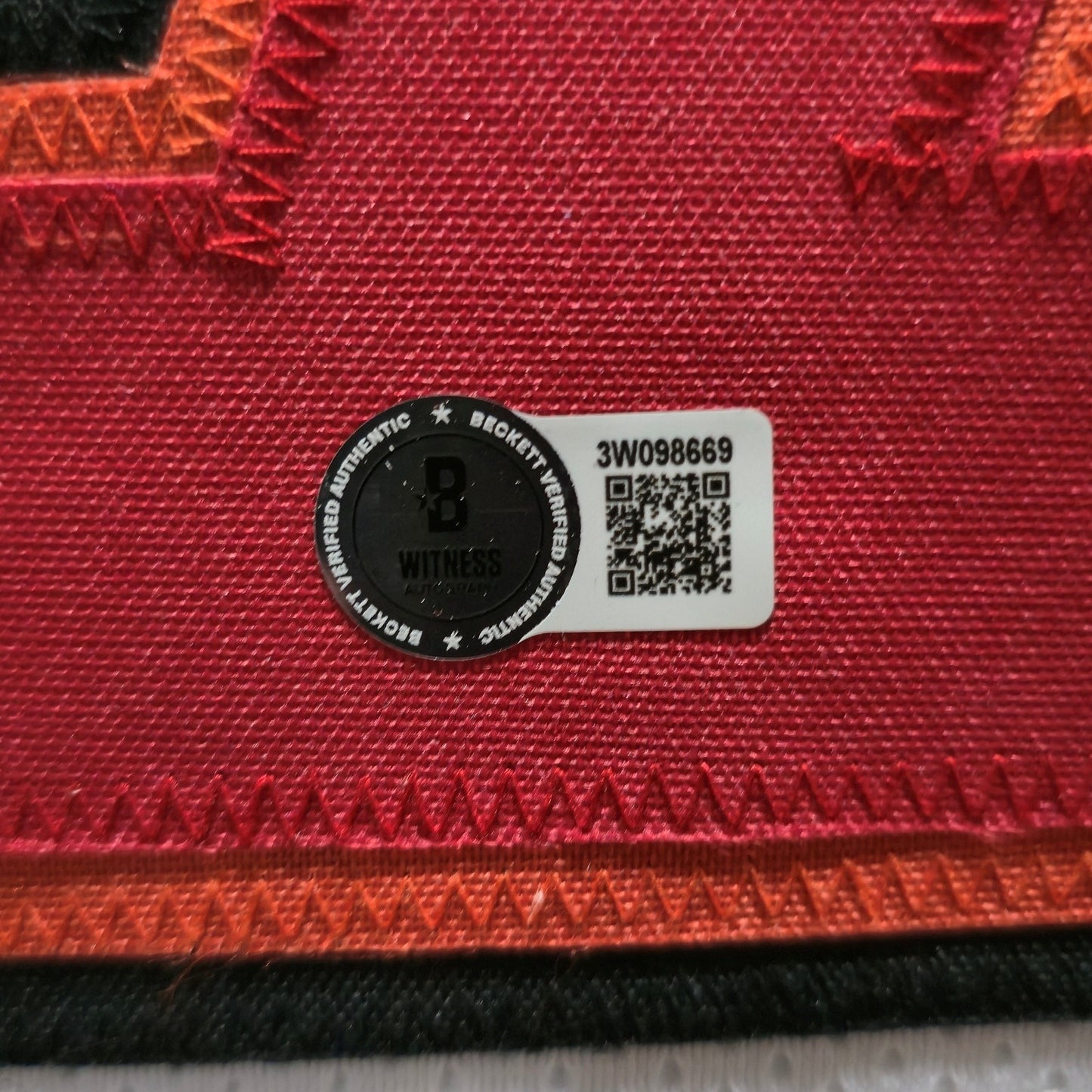 Suede Framed Tampa Bay Buccaneers Bucky Irving Autographed Jersey Beckett Holo