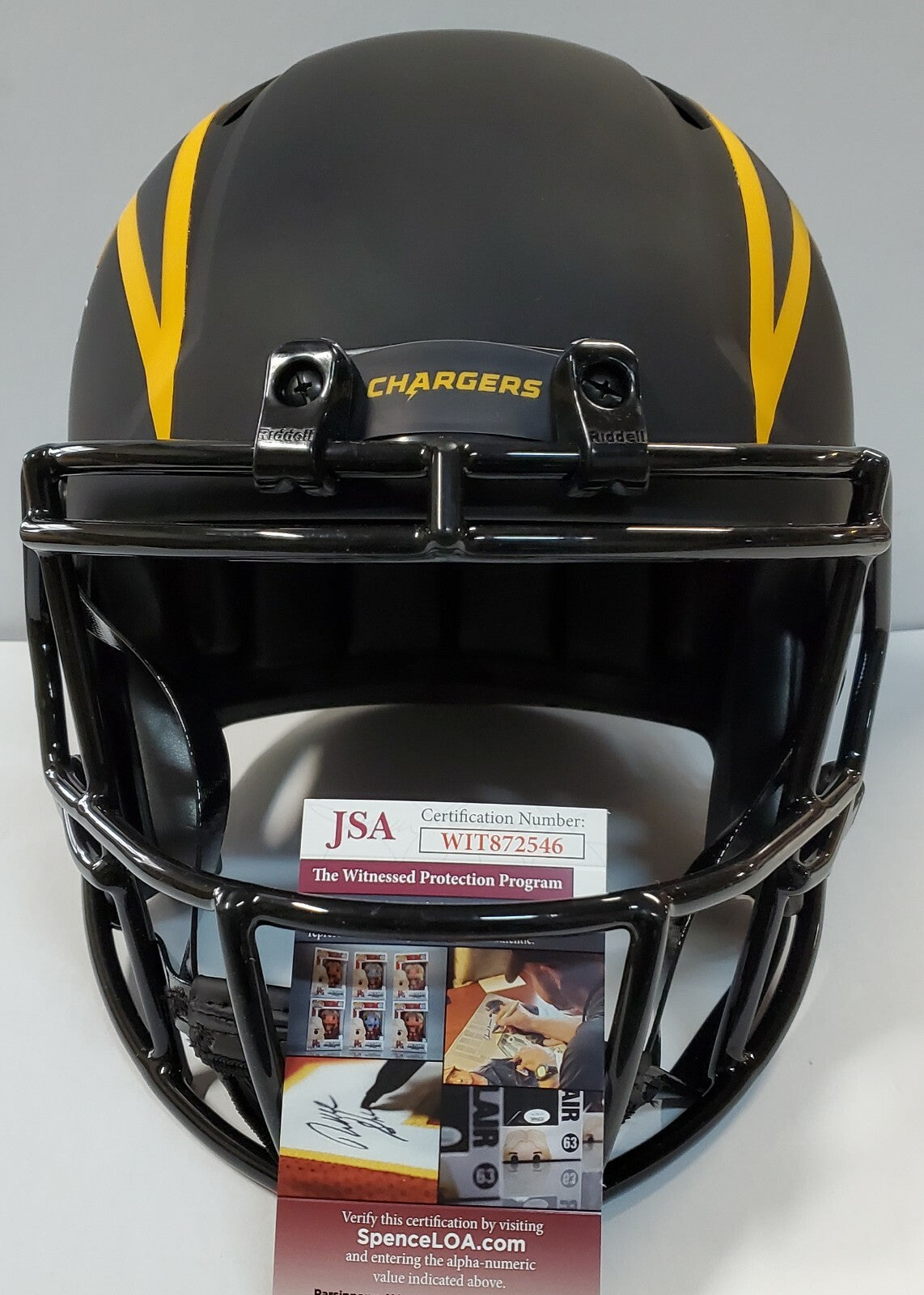San Diego Chargers Antonio Gates Signed Full Size Eclipse Rep Helmet Jsa Coa