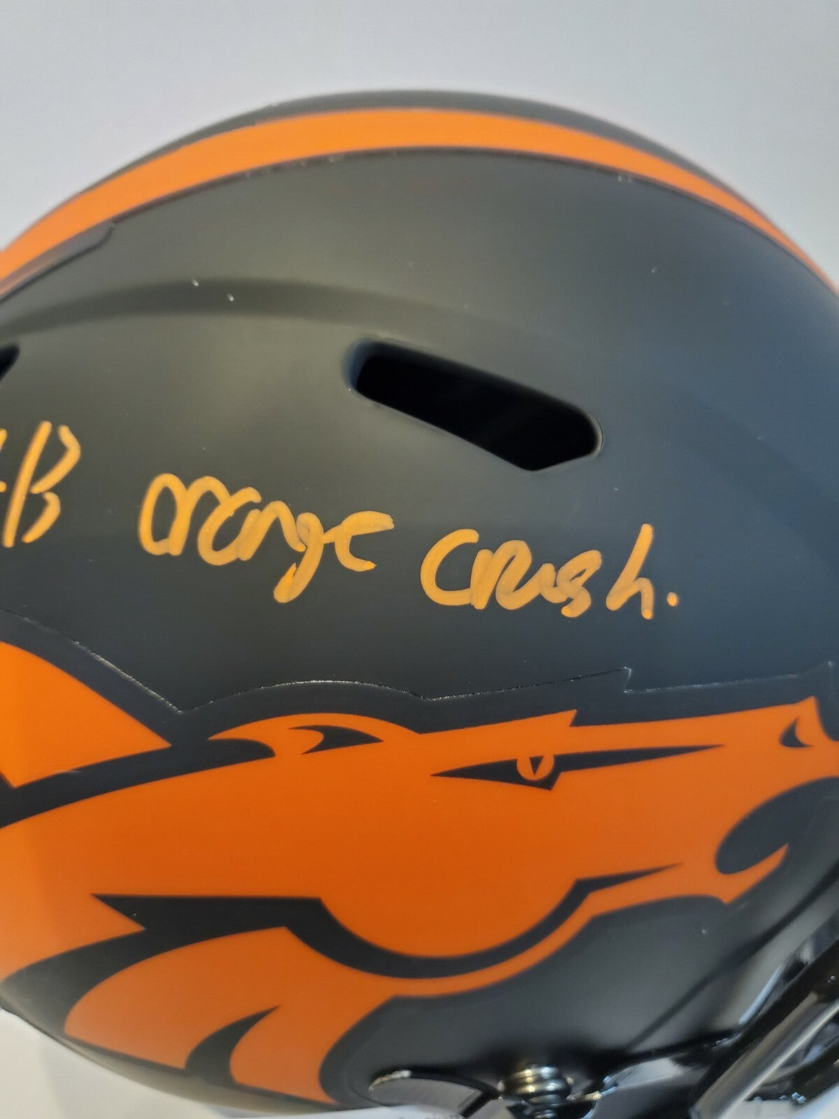 Kj Hamler Signed Inscribed Denver Broncos Eclipse Replica Full Sz Helmet Jsa Coa