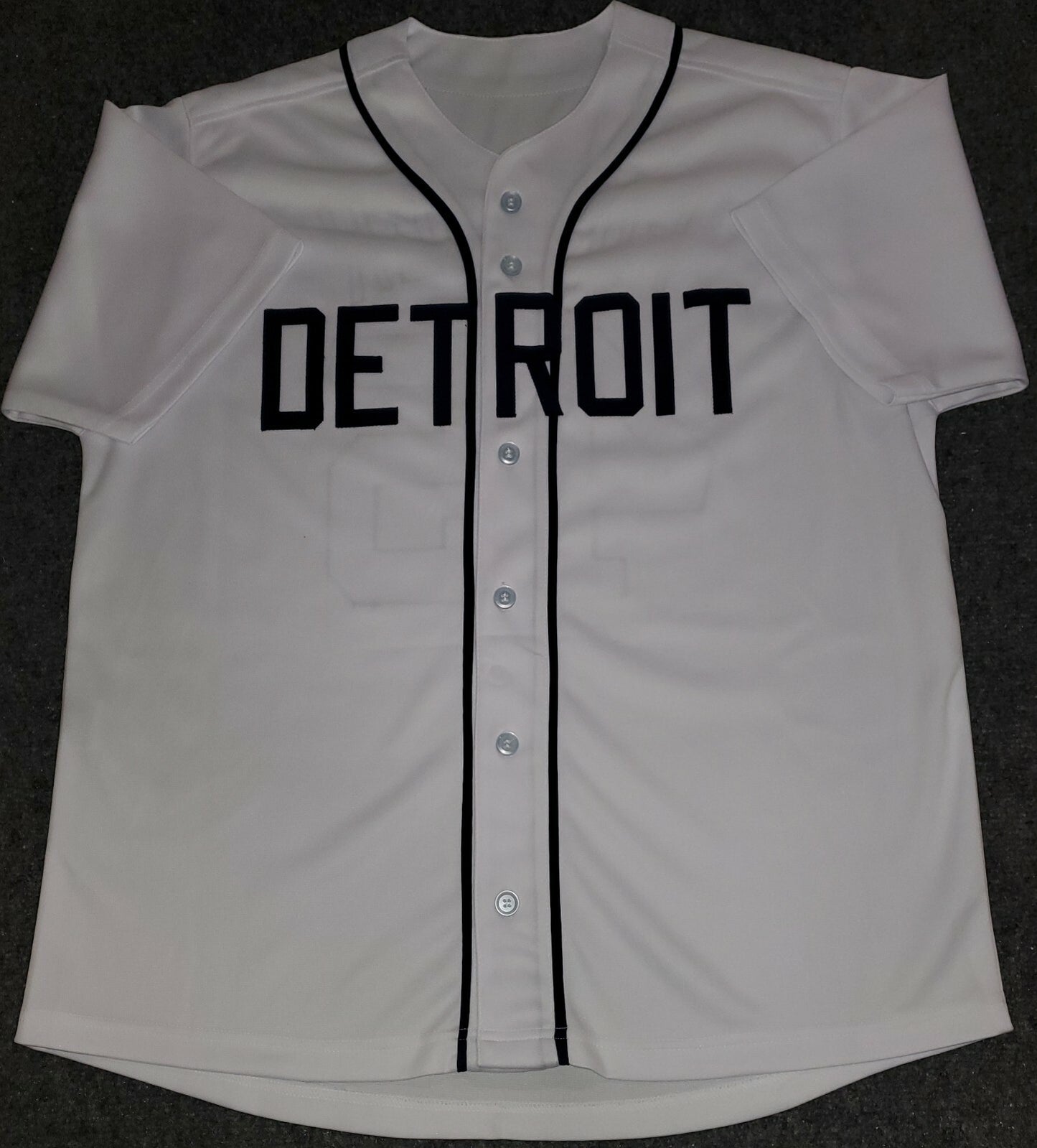 Detroit Tigers Cecil Fielder Autographed Signed Jersey Jsa Coa