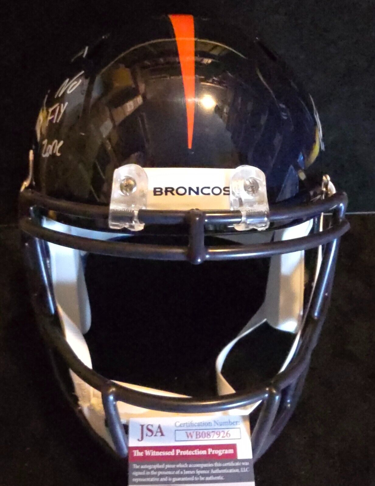 Denver Broncos Pat Surtain Ii Signed Insc Speed Replica Full Size Helmet Jsa