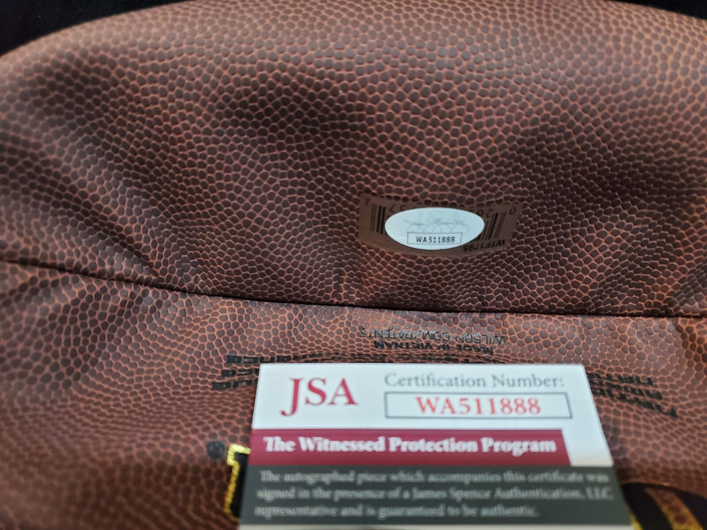 Miami Dolphins Richmond Webb Autographed Signed Nfl Football Jsa Coa