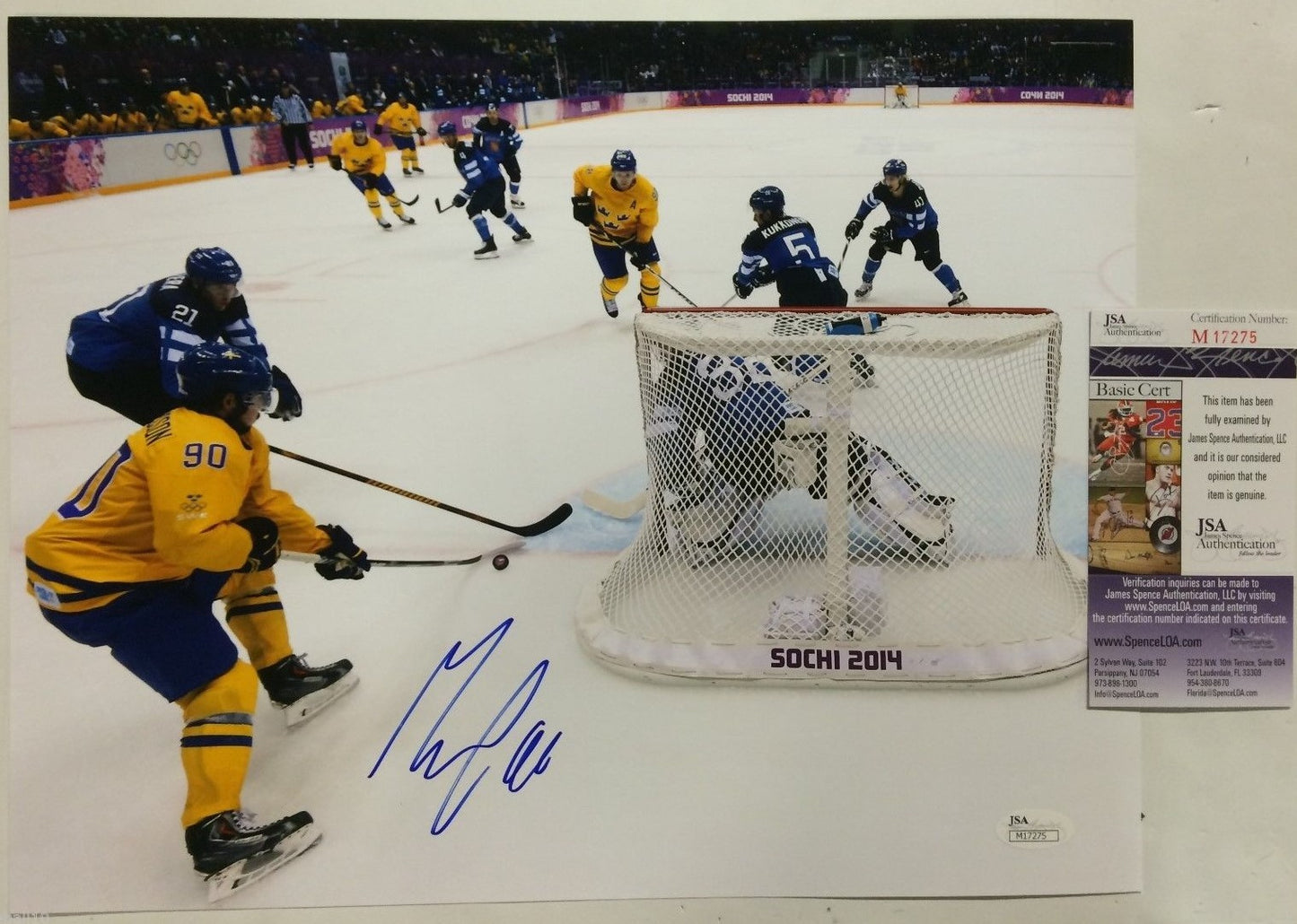Marcus Johansson Autographed Signed Washington Capitals Sweden 11X14 Photo Jsa