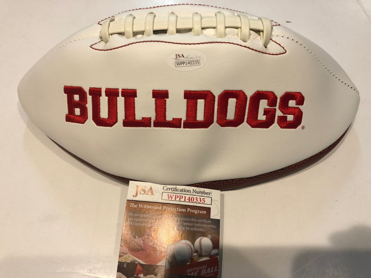 Alec Ogletree Autographed Signed Georgia Bulldogs Logo Football Jsa Coa
