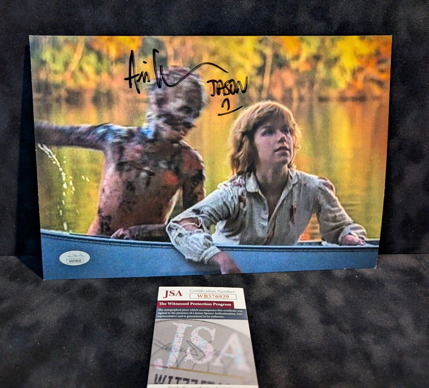 Ari Lehman Signed Inscribed Jason Voorhees Friday The 13Th 8X12 Photo Jsa Coa