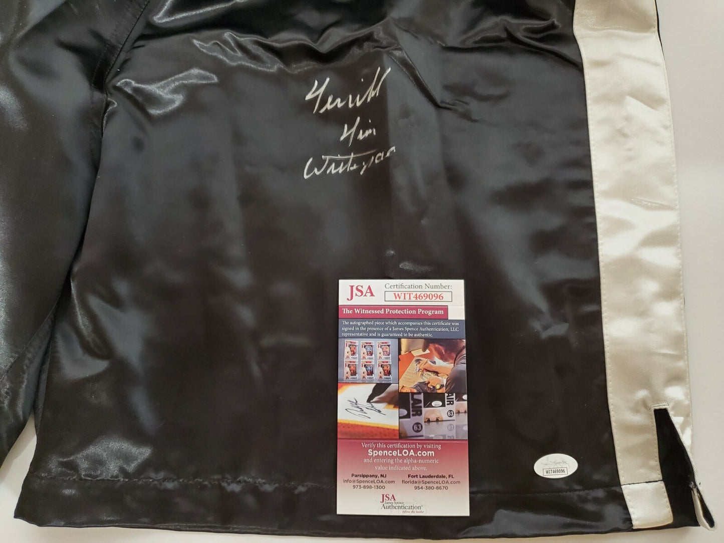 Tim Witherspoon Autographed Signed Boxing Trunks Jsa Coa