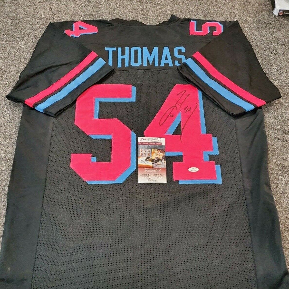 Miami Dolphins Zach Thomas Autographed Signed Miami Vice Jersey