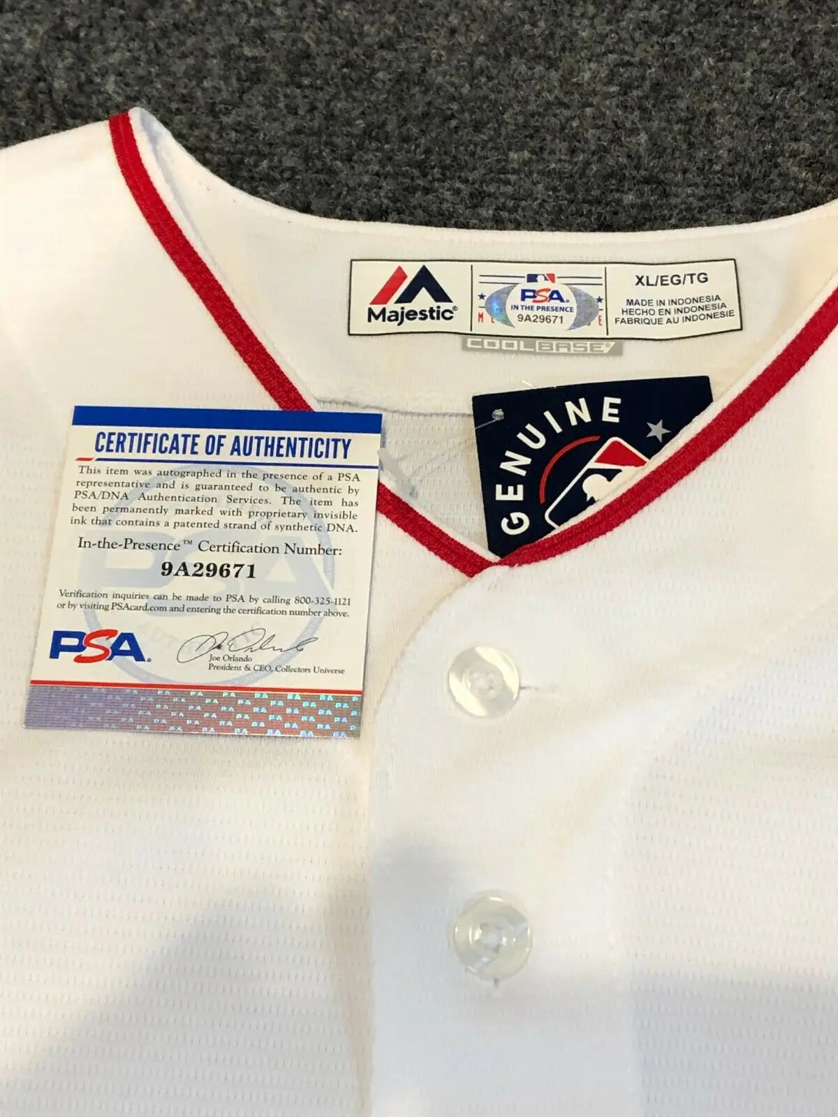 MVP Authentics Anaheim Angels Bartolo Colon Autographed Signed Inscribed Jersey Psa Coa 269.10 sports jersey framing , jersey framing