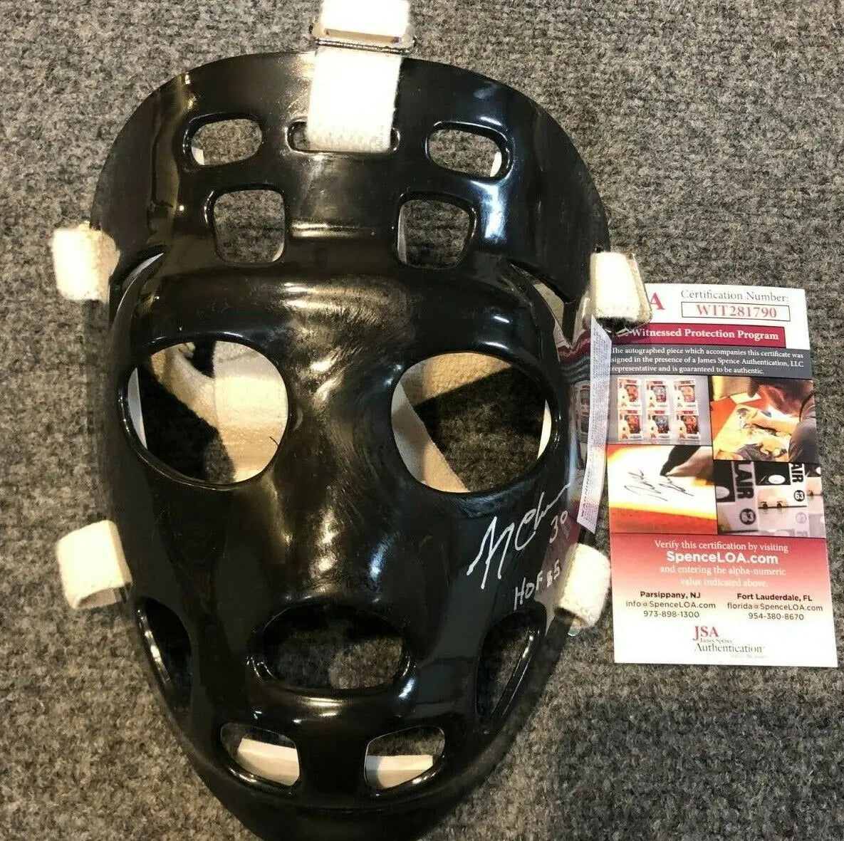 Boston Bruins Gerry Cheevers Autographed Signed Mask Jsa Coa – MVP
