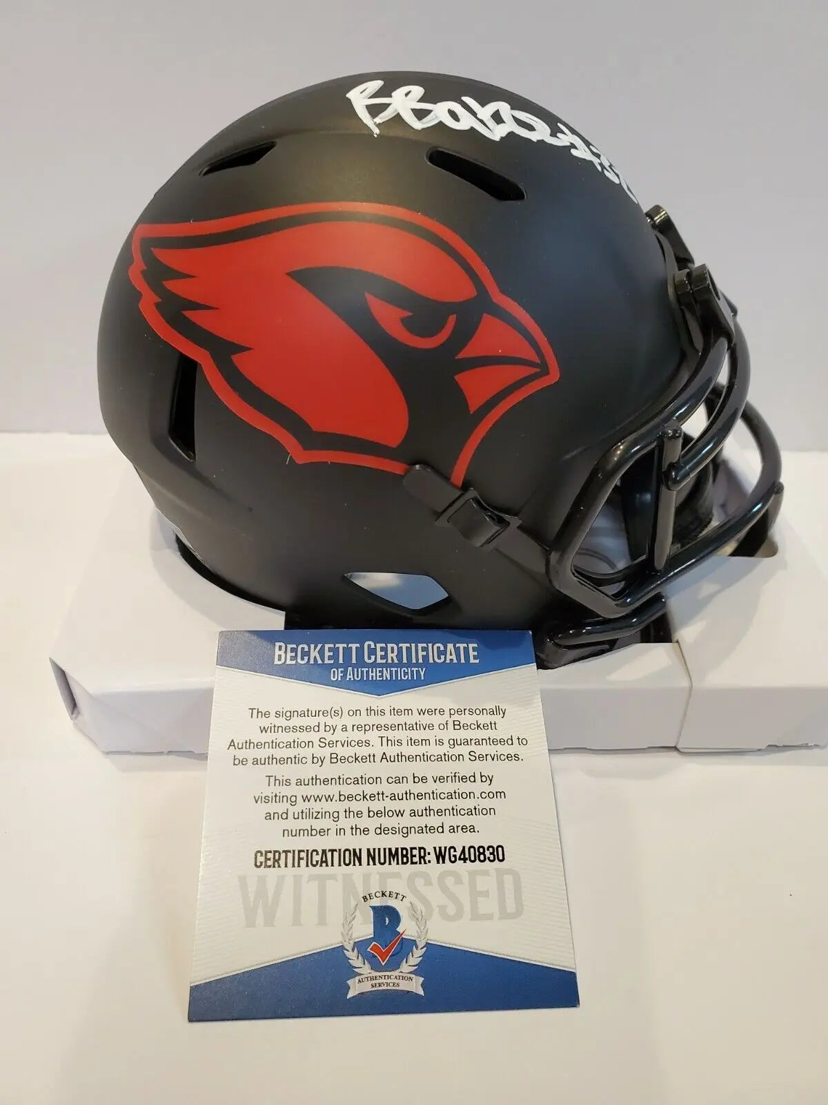 Budda Baker Signed Arizona Cardinals Eclipse Mini Helmet Beckett Coa – MVP  Authentics