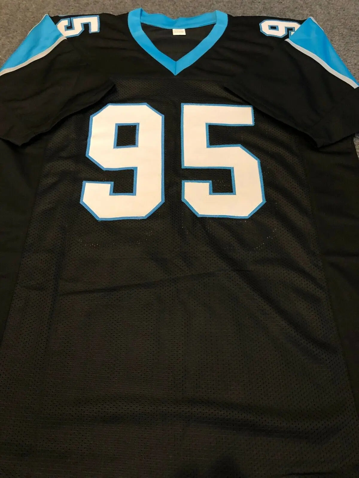 MVP Authentics Carolina Panthers Derrick Brown Autographed Signed Jersey Jsa Coa 107.10 sports jersey framing , jersey framing