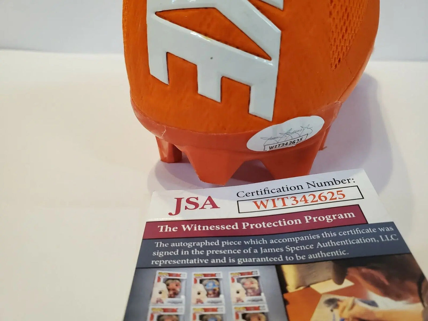 MVP Authentics Denver Broncos Kj Hamler Autographed Signed Nike Cleat Jsa Coa 125.10 sports jersey framing , jersey framing