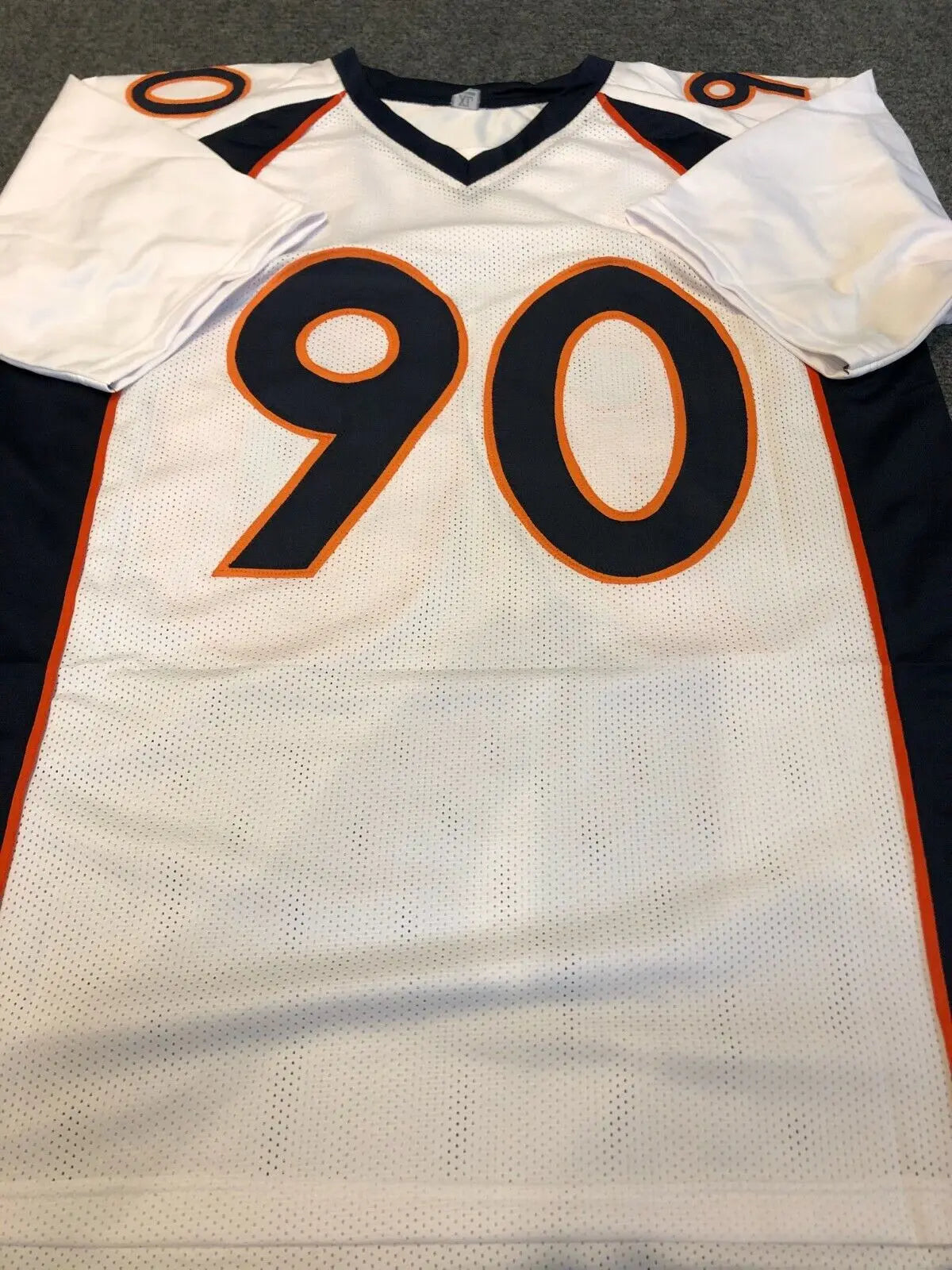 MVP Authentics Denver Broncos Neil Smith Autographed Signed Jersey Jsa Coa 116.10 sports jersey framing , jersey framing
