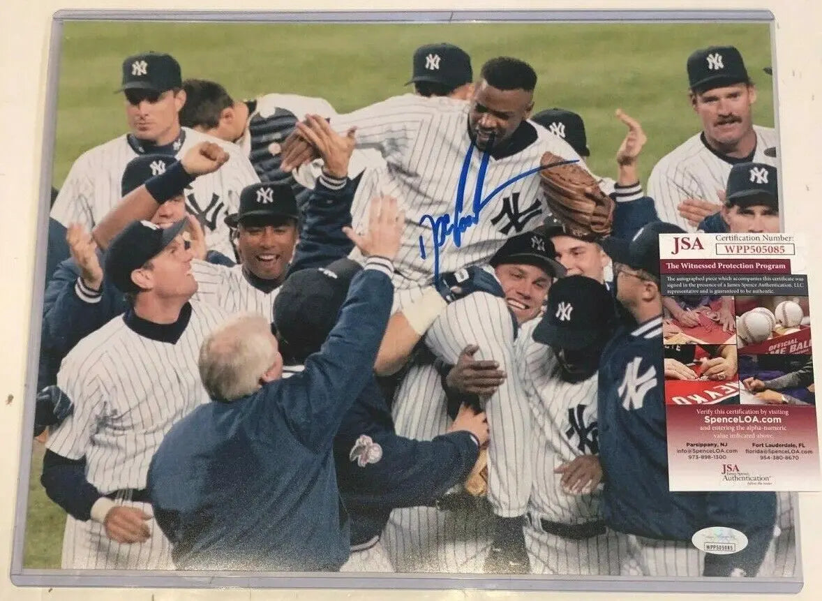 MVP Authentics Dwight Gooden Autographed Signed N.Y. Yankees 11X14 Photo Jsa Coa 63 sports jersey framing , jersey framing