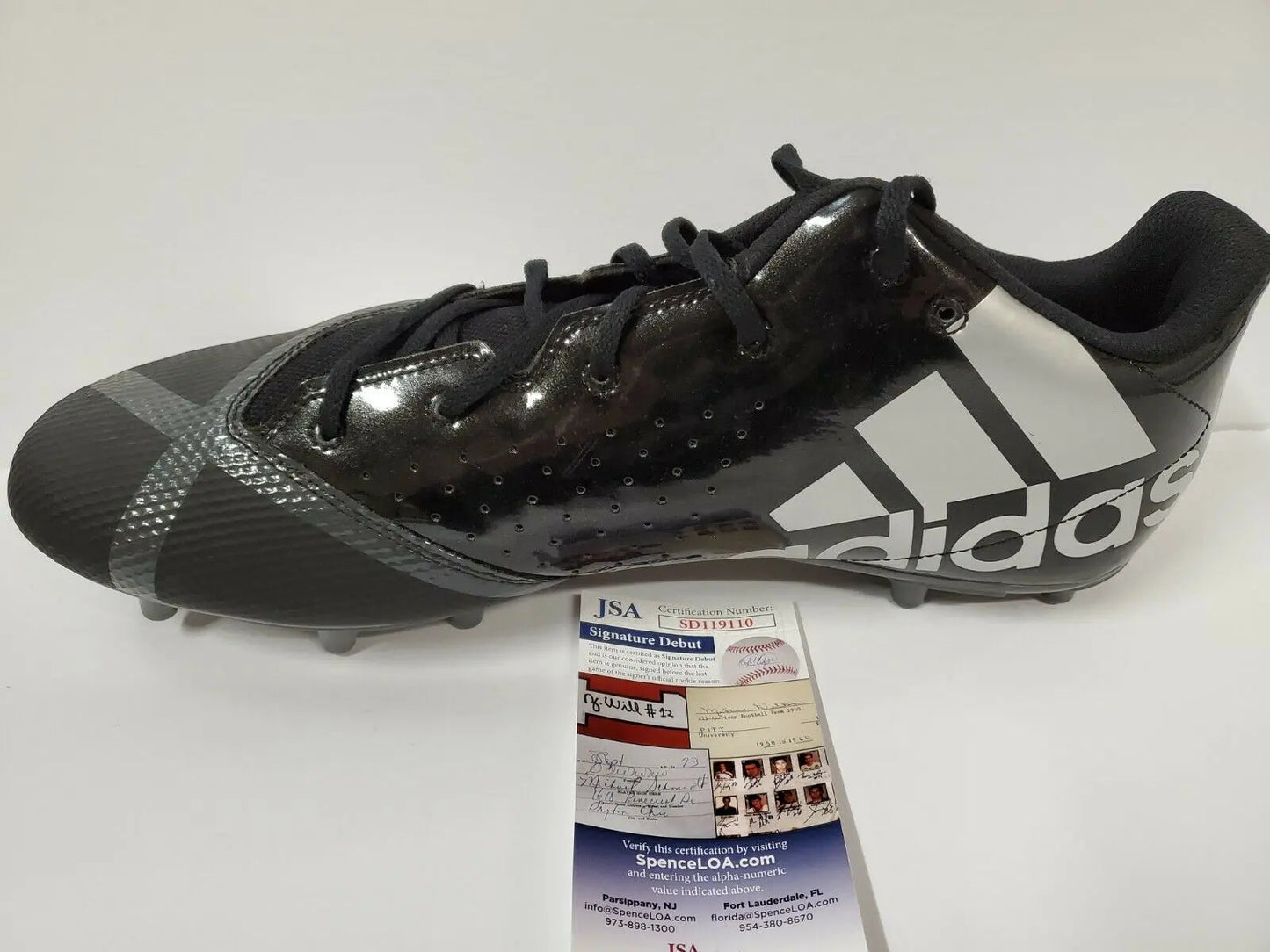 MVP Authentics Frank Darby Autographed Signed Adidas Cleat Jsa Coa 107.10 sports jersey framing , jersey framing