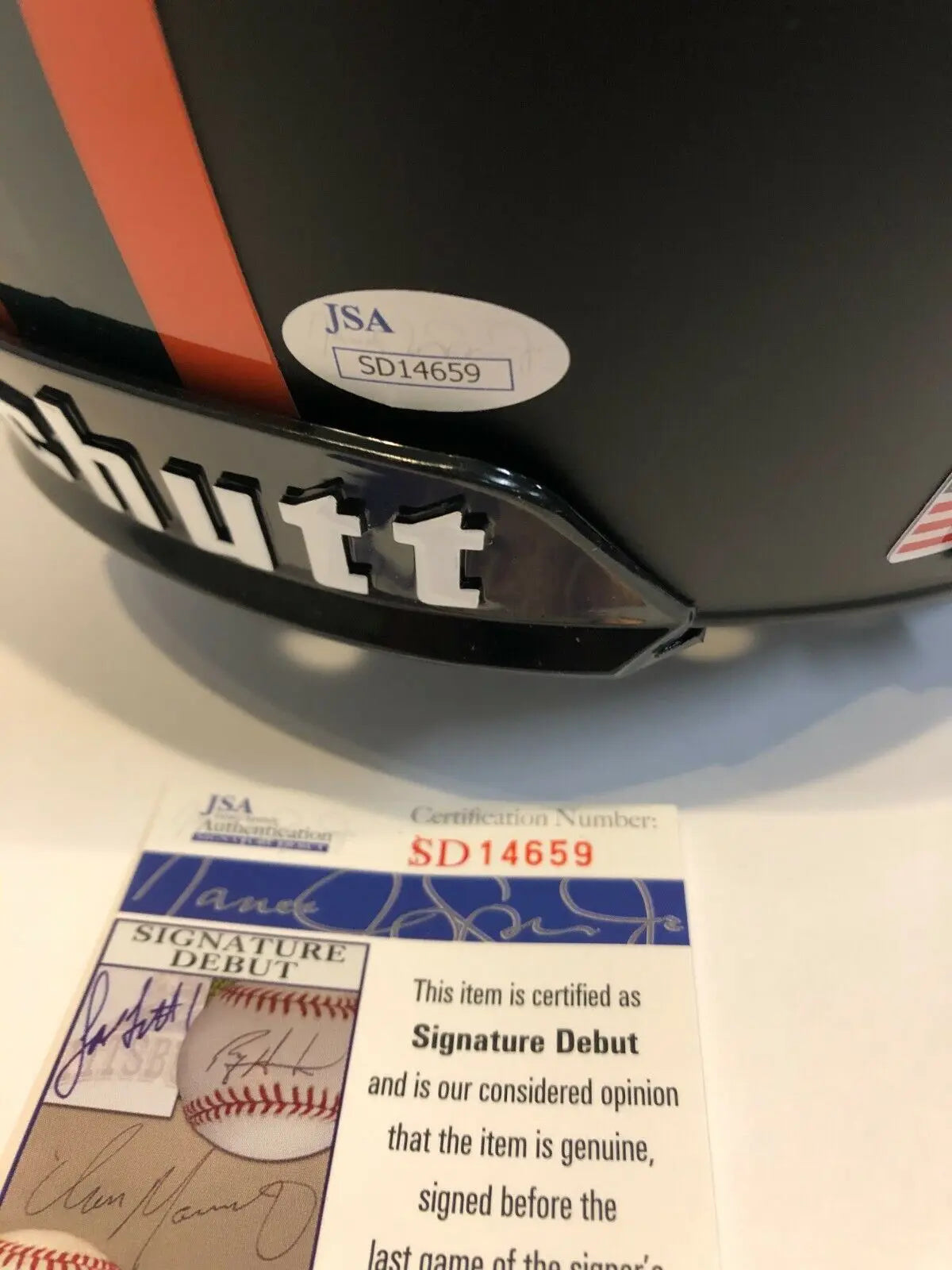 MVP Authentics Greg Rousseau Signed Miami Hurricanes Full Size Replica Helmet Jsa Coa 269.10 sports jersey framing , jersey framing