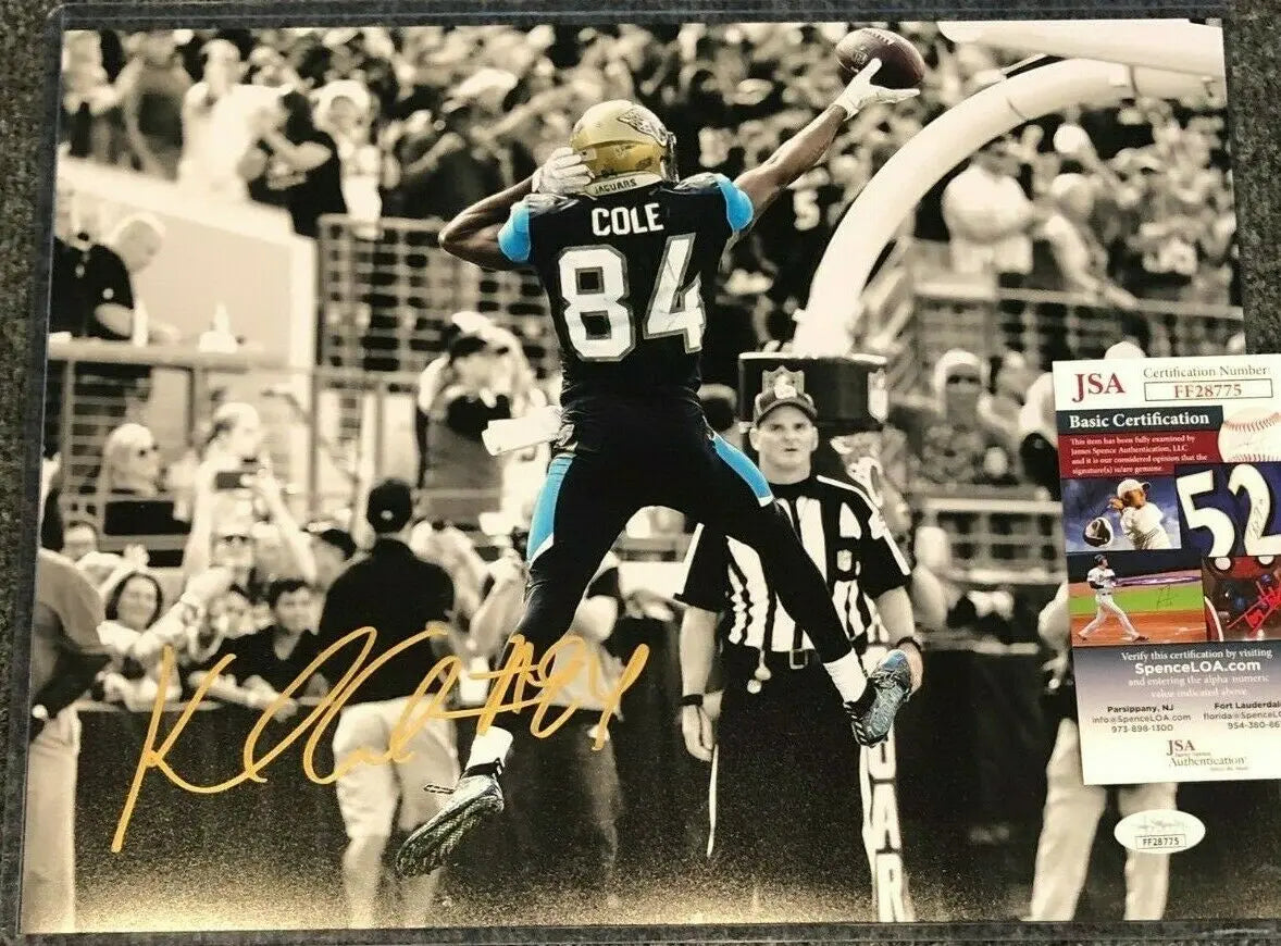 MVP Authentics Jacksonville Jaguars Keelan Cole Autographed Signed 11X14 Photo Jsa Coa 44.10 sports jersey framing , jersey framing