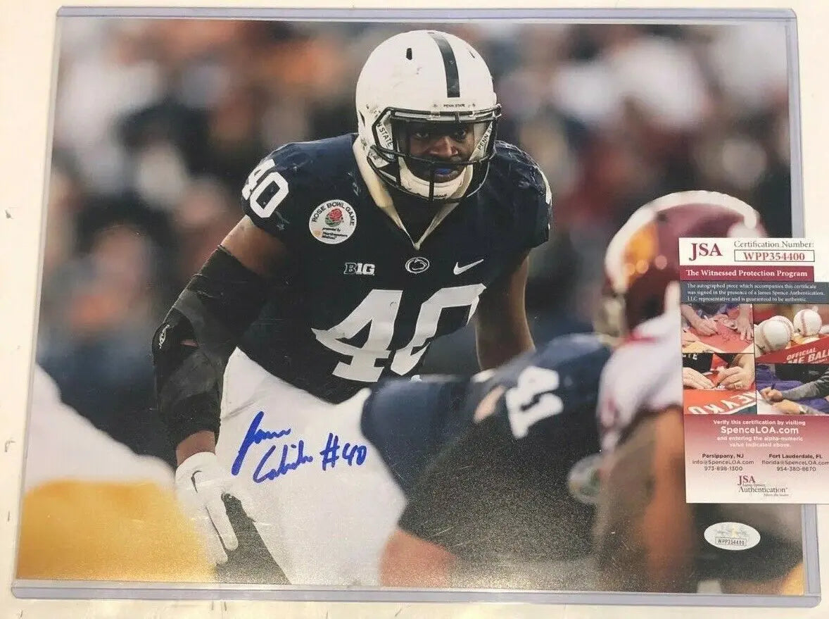 MVP Authentics Jason Cabinda Autographed Signed Penn State 11X14 Photo Jsa Coa 72 sports jersey framing , jersey framing