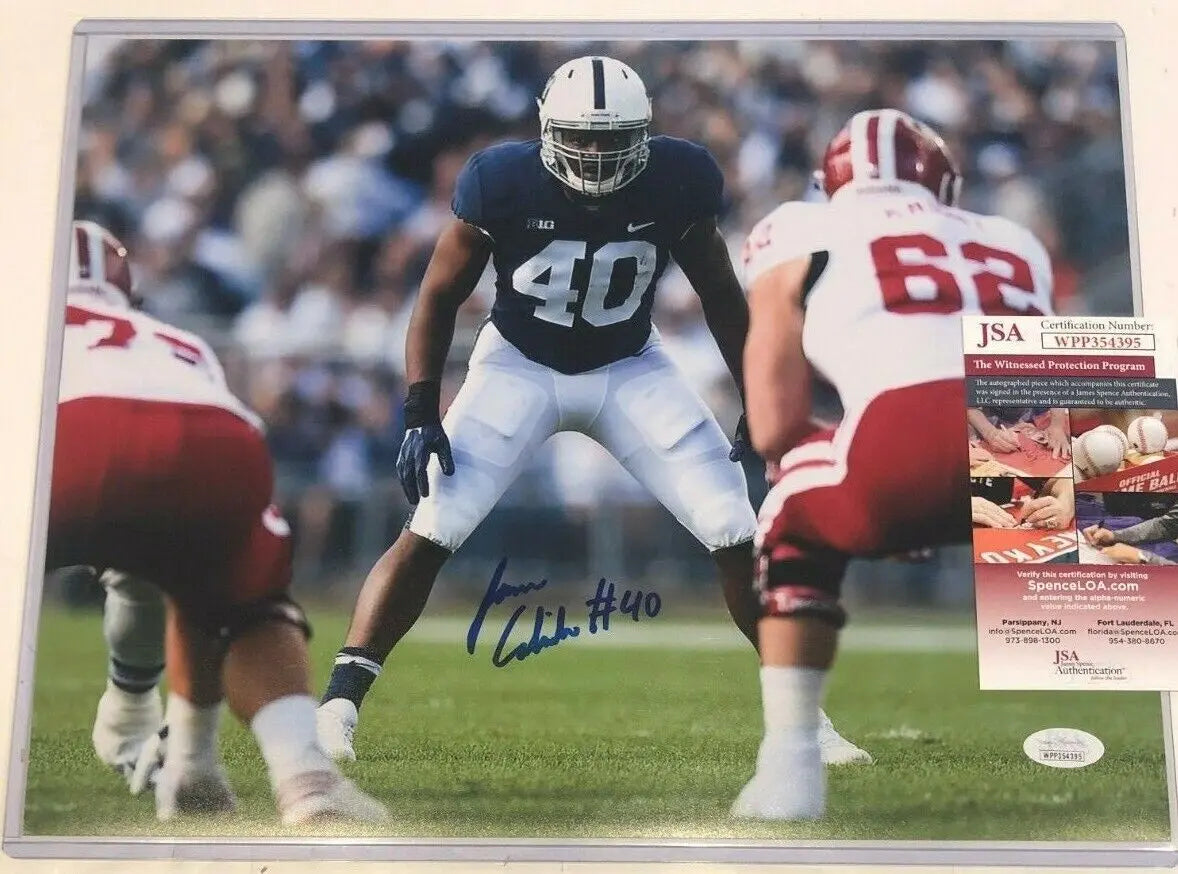 MVP Authentics Jason Cabinda Autographed Signed Penn State 11X14 Photo Jsa Coa 72 sports jersey framing , jersey framing