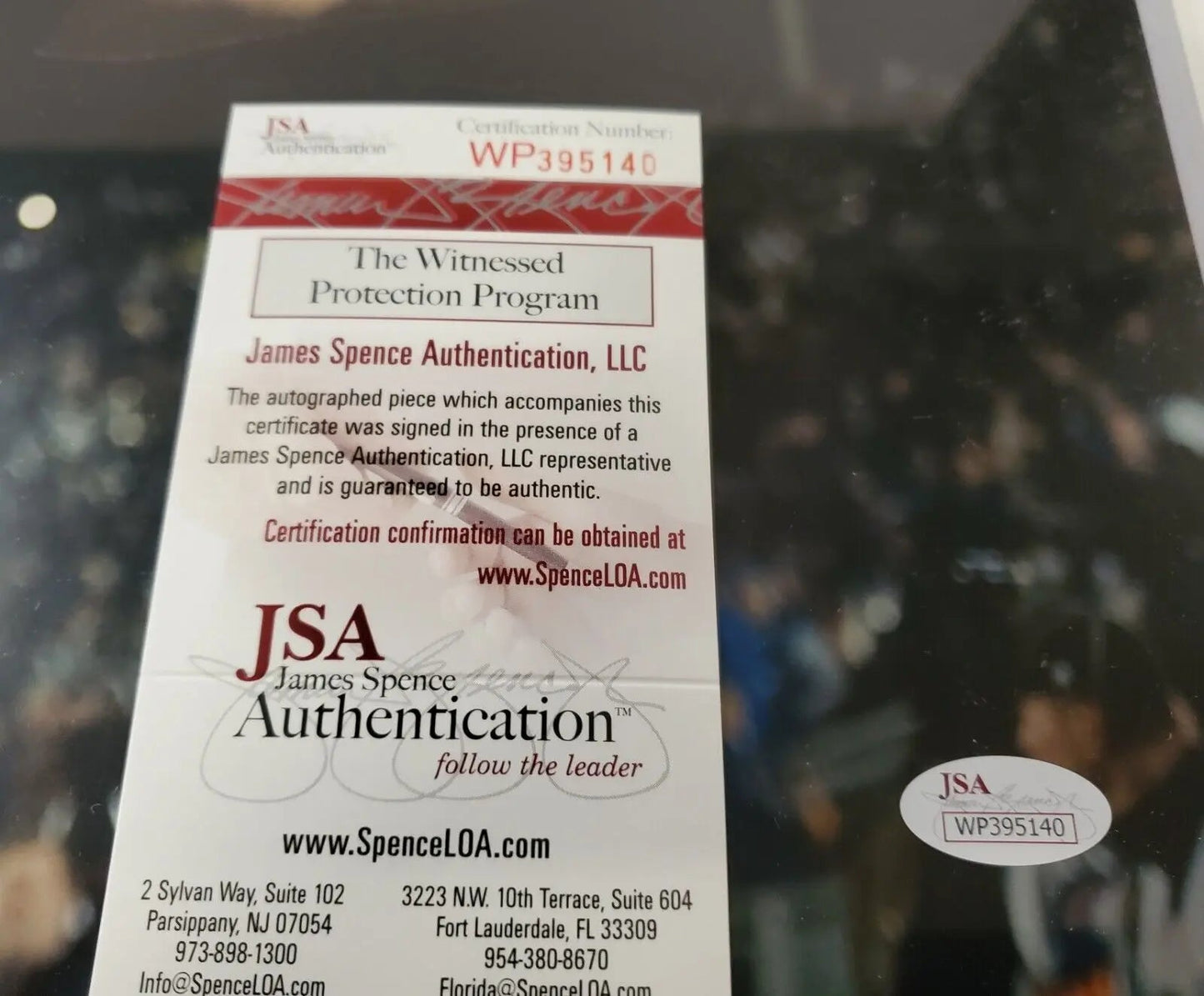 MVP Authentics Jesse James Autographed Signed Penn State 16X20 Photo Jsa Coa 81 sports jersey framing , jersey framing