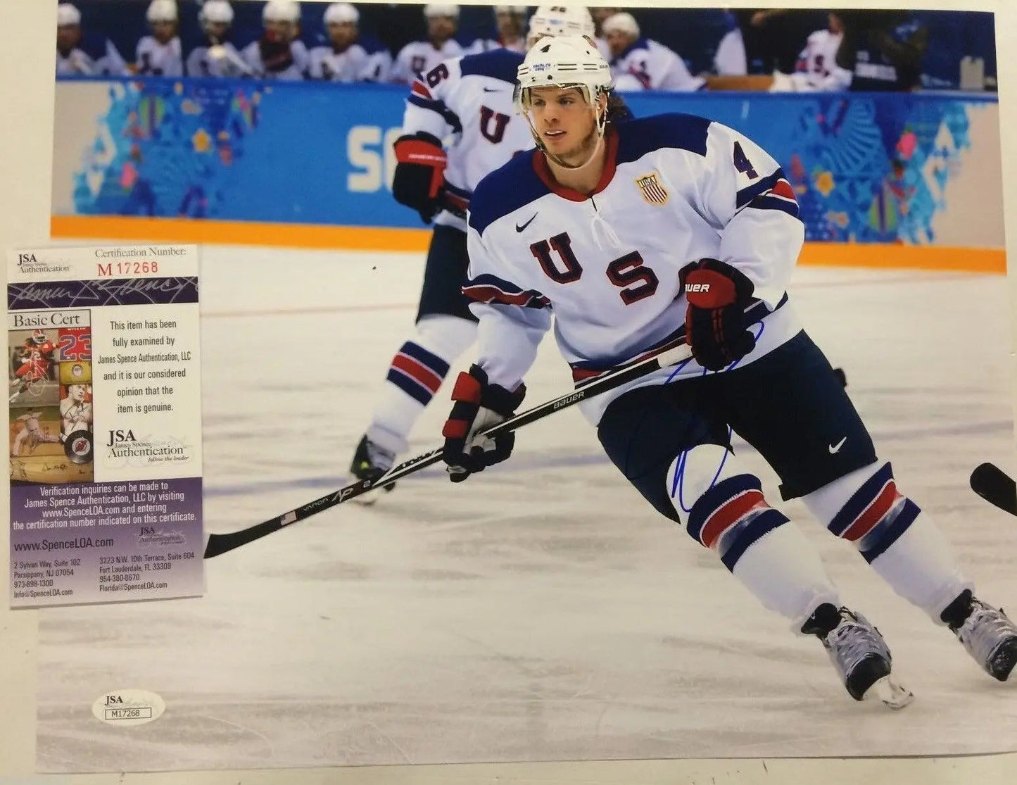 MVP Authentics John Carlson Autographed Signed Washington Capitals Usa 11X14 Photo Jsa Coa 54 sports jersey framing , jersey framing