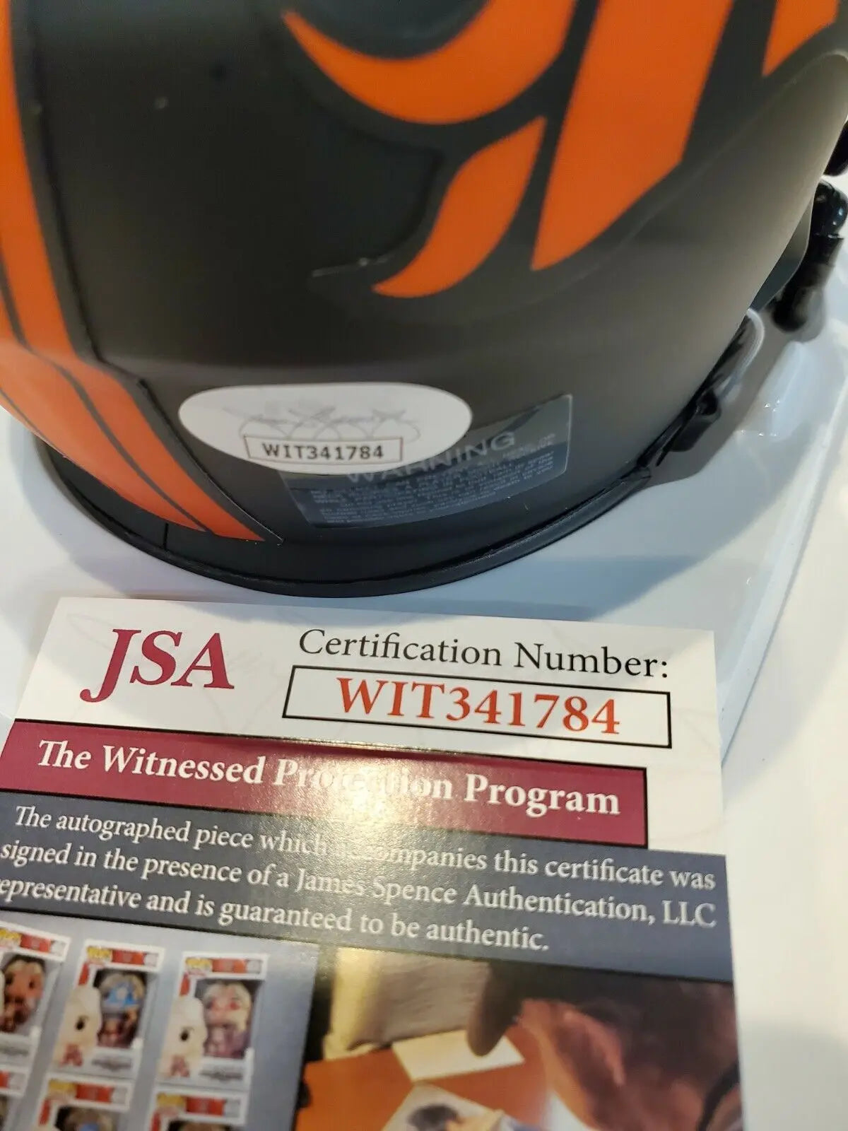 MVP Authentics Kj Hamler Autographed Signed Denver Broncos Eclipse Mini Helmet Jsa Coa 125.10 sports jersey framing , jersey framing