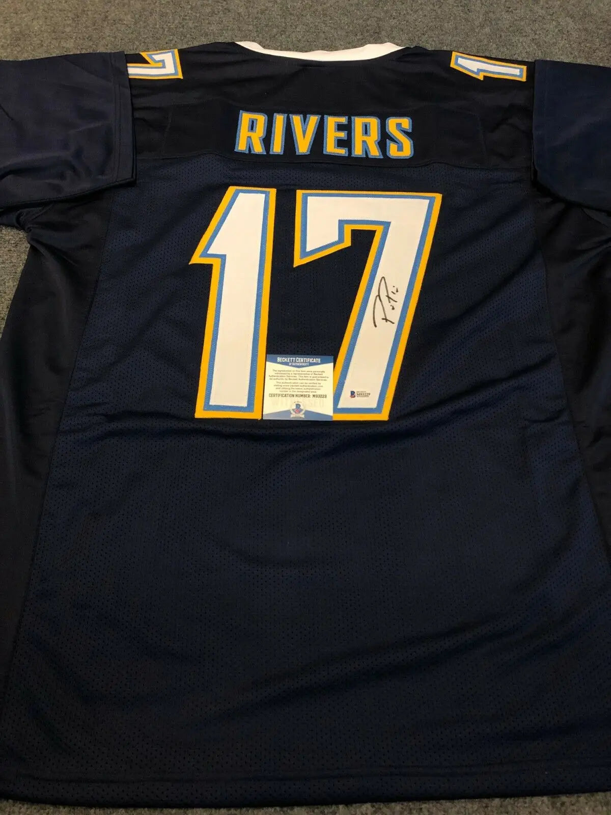 philip rivers autographed jersey