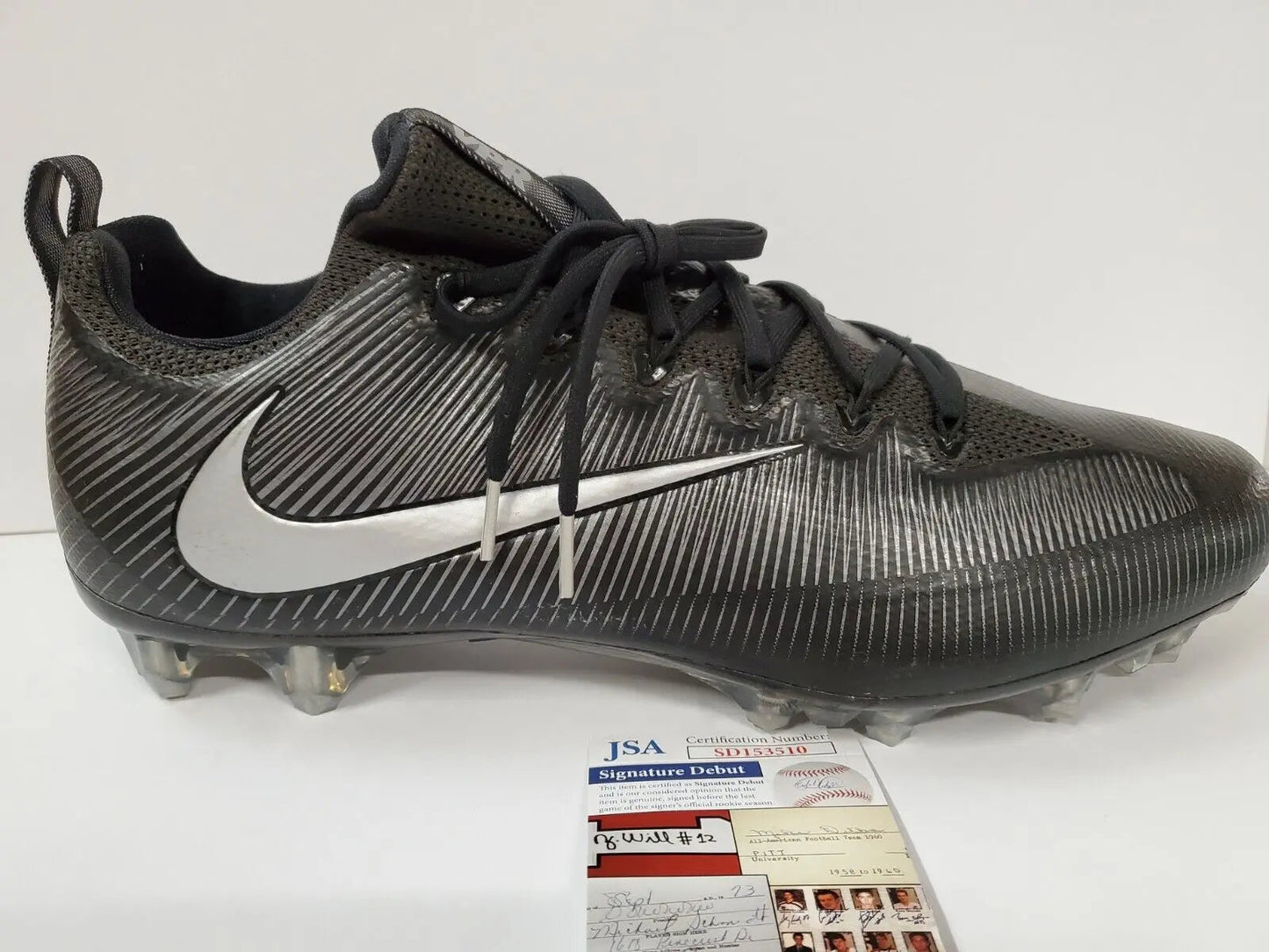 MVP Authentics Las Vegas Raiders Tre'von Moehrig Autographed Signed Cleat Jsa Coa 121.50 sports jersey framing , jersey framing